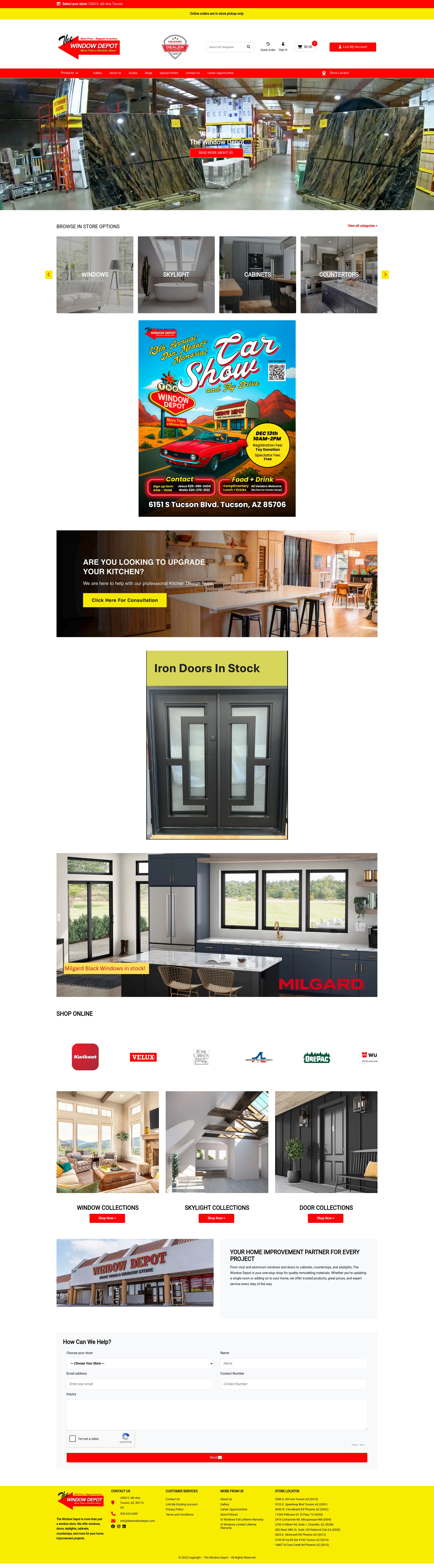 Screenshot of www.thewindowdepot.com