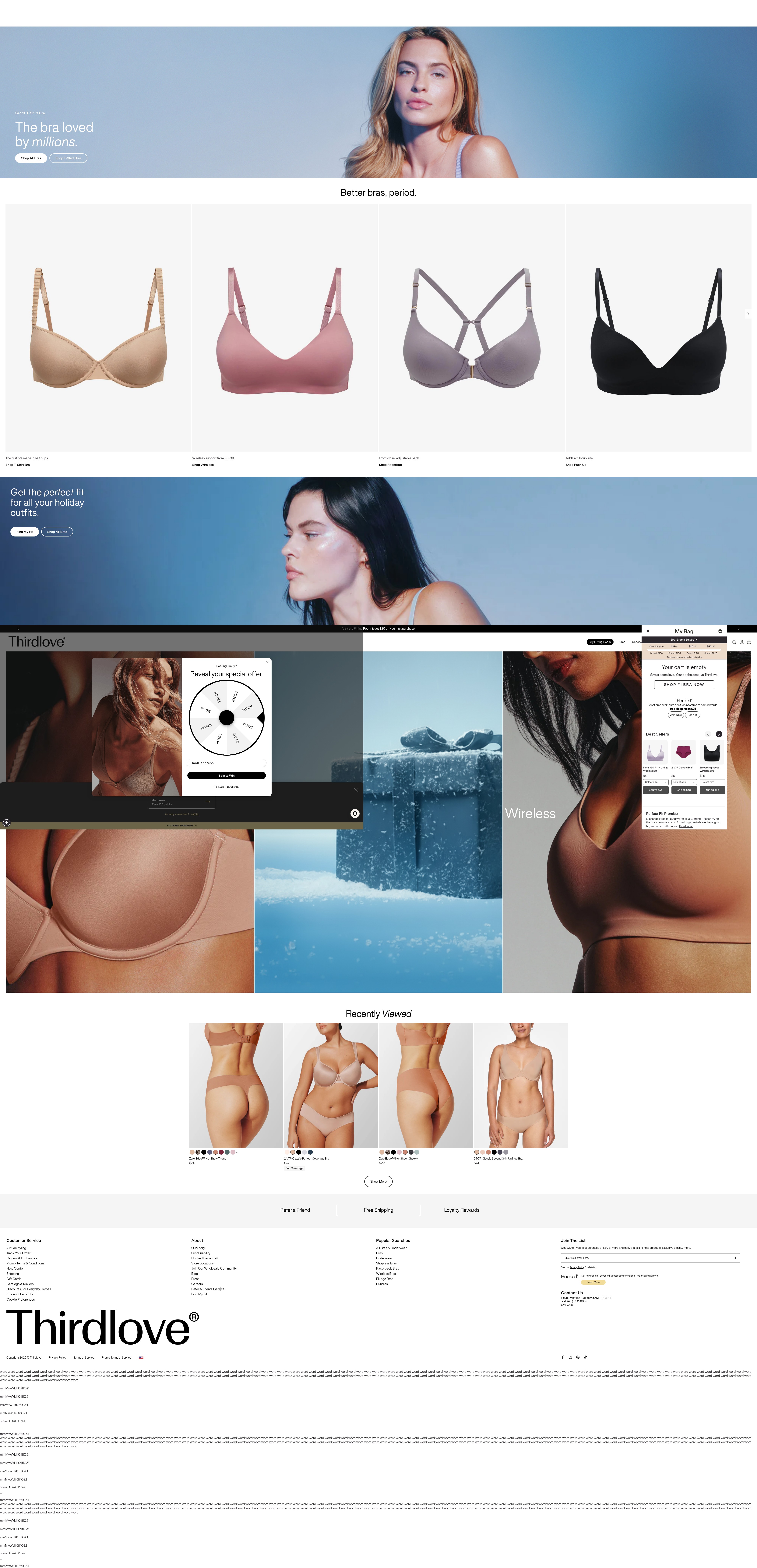 Screenshot of www.thirdlove.com