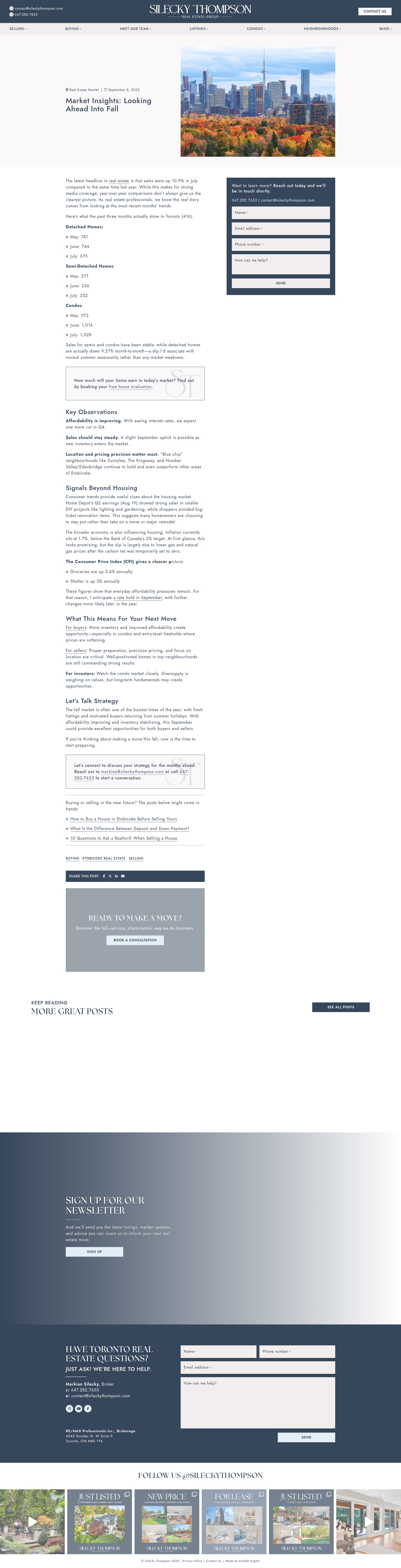 Screenshot of www.thompsonsells.com