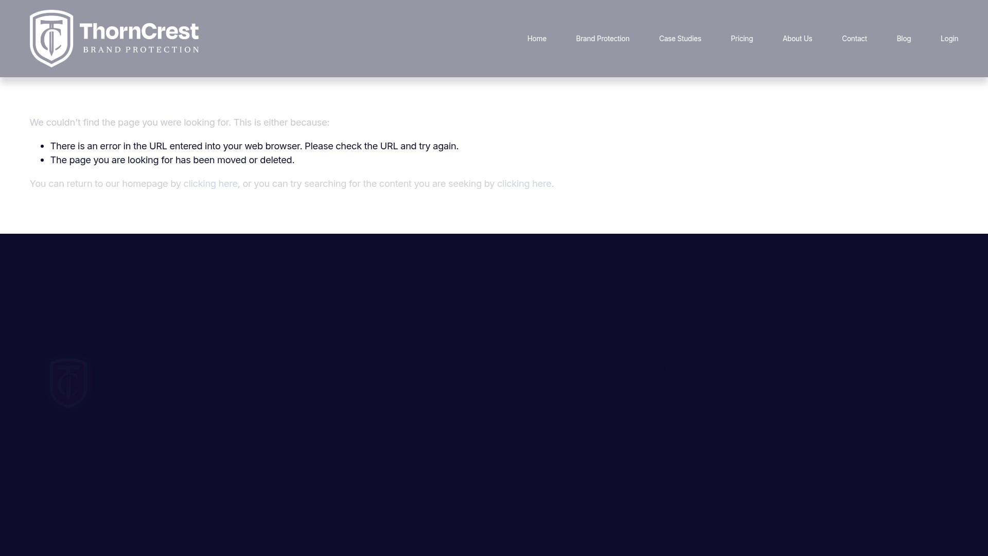 Screenshot of www.thorncrest.com