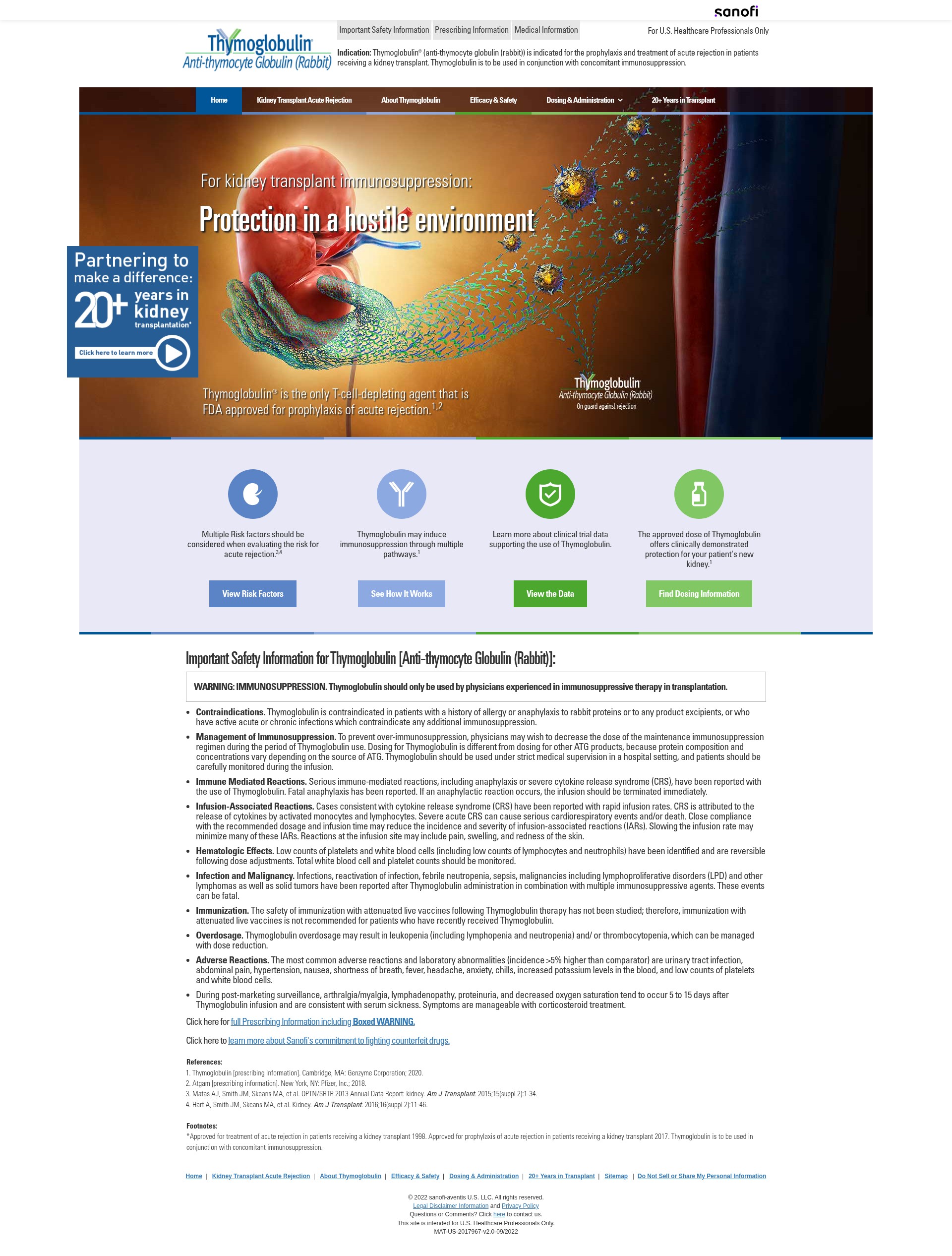 Screenshot of www.thymoglobulin.com