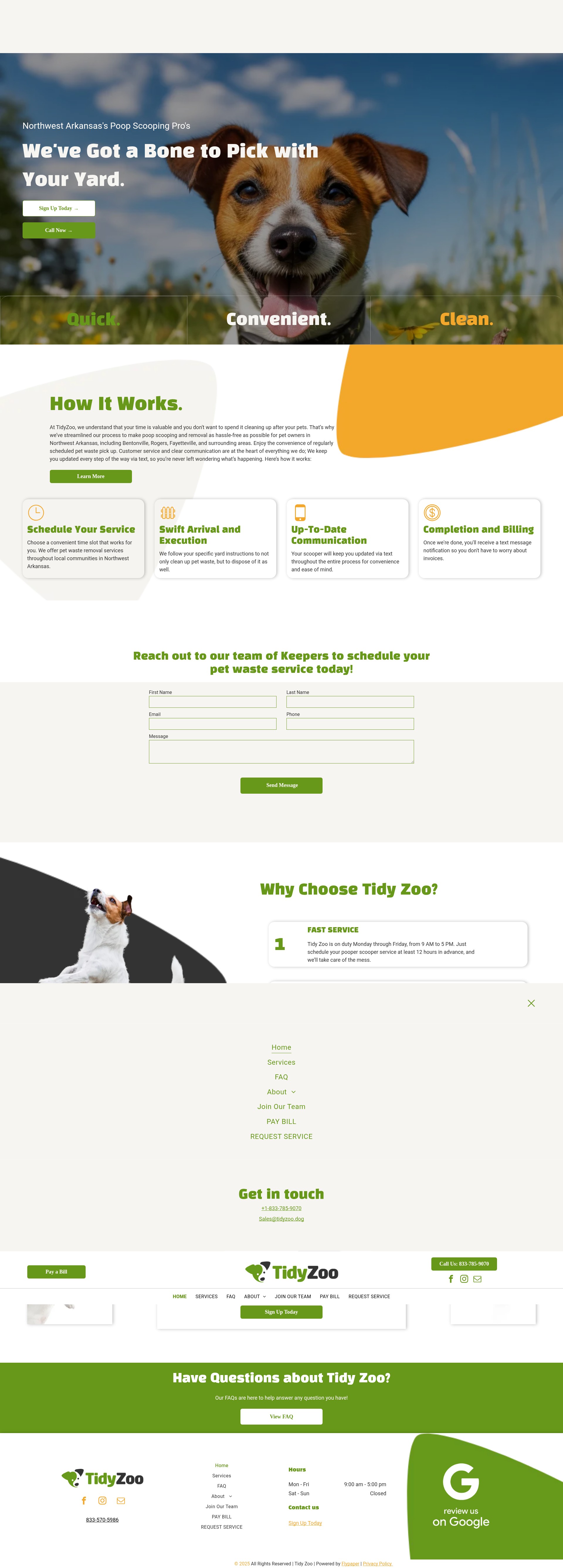 Screenshot of www.tidyzoo.com
