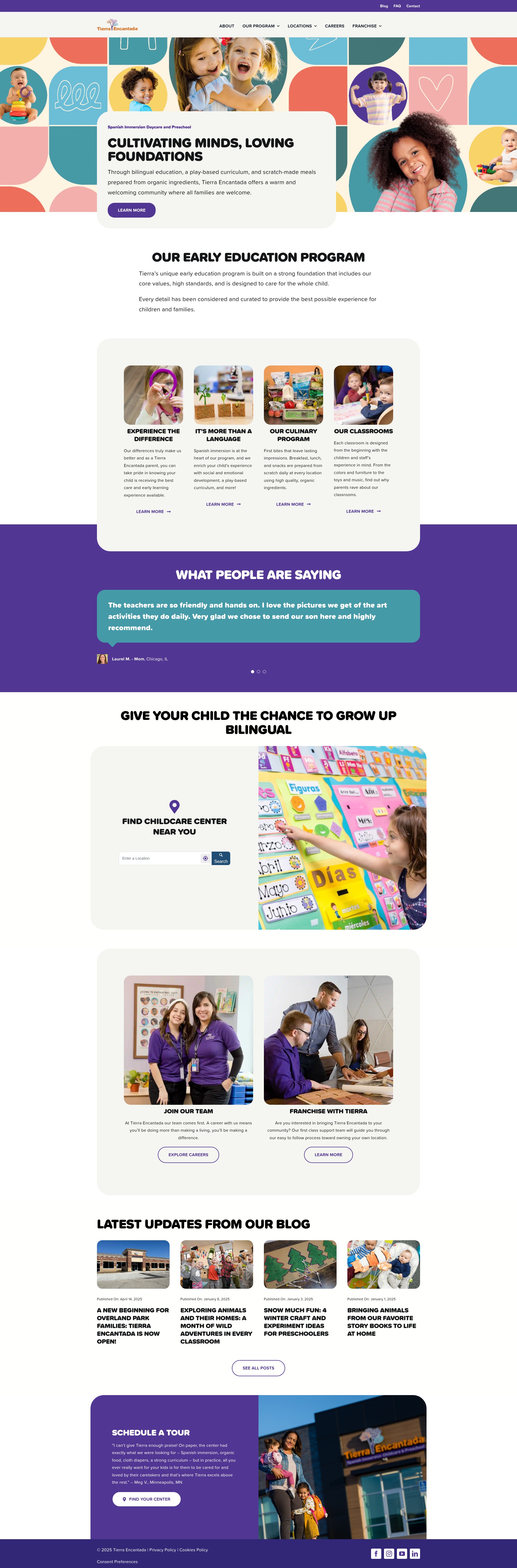 Screenshot of www.tierraencantada.com