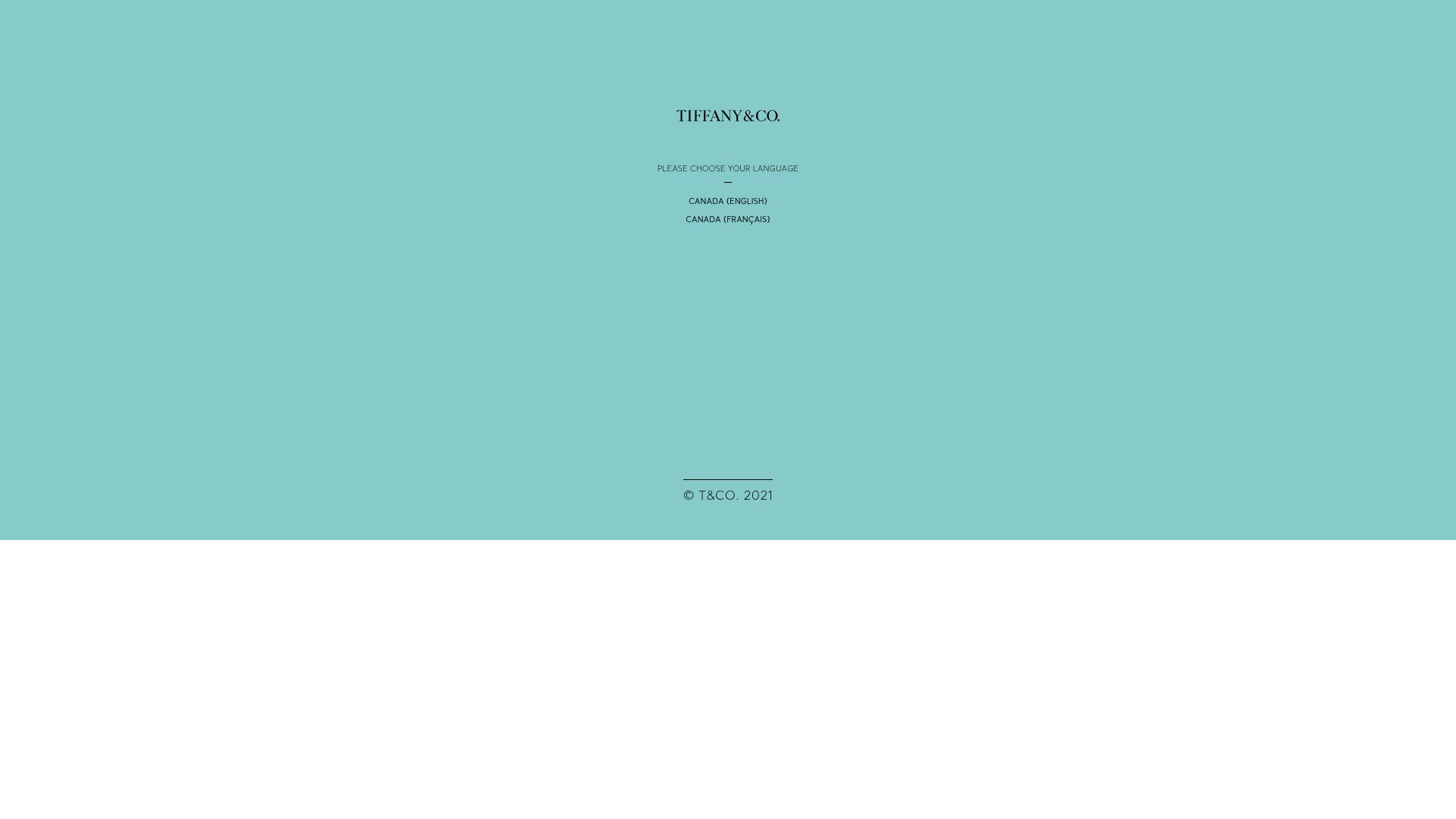 Screenshot of www.tiffany.ca