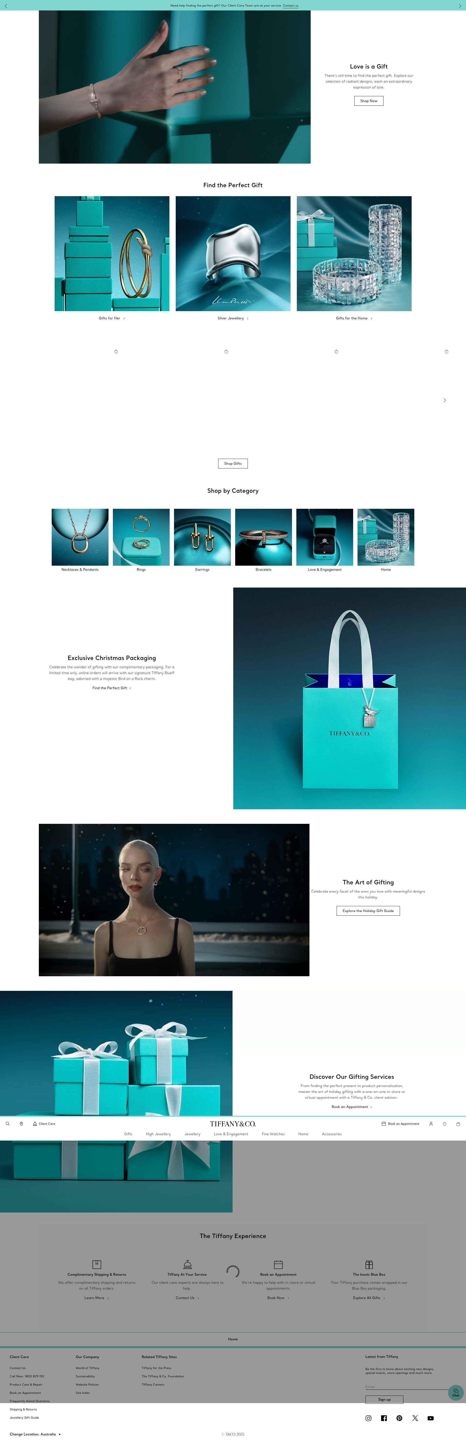 Screenshot of www.tiffany.com.au