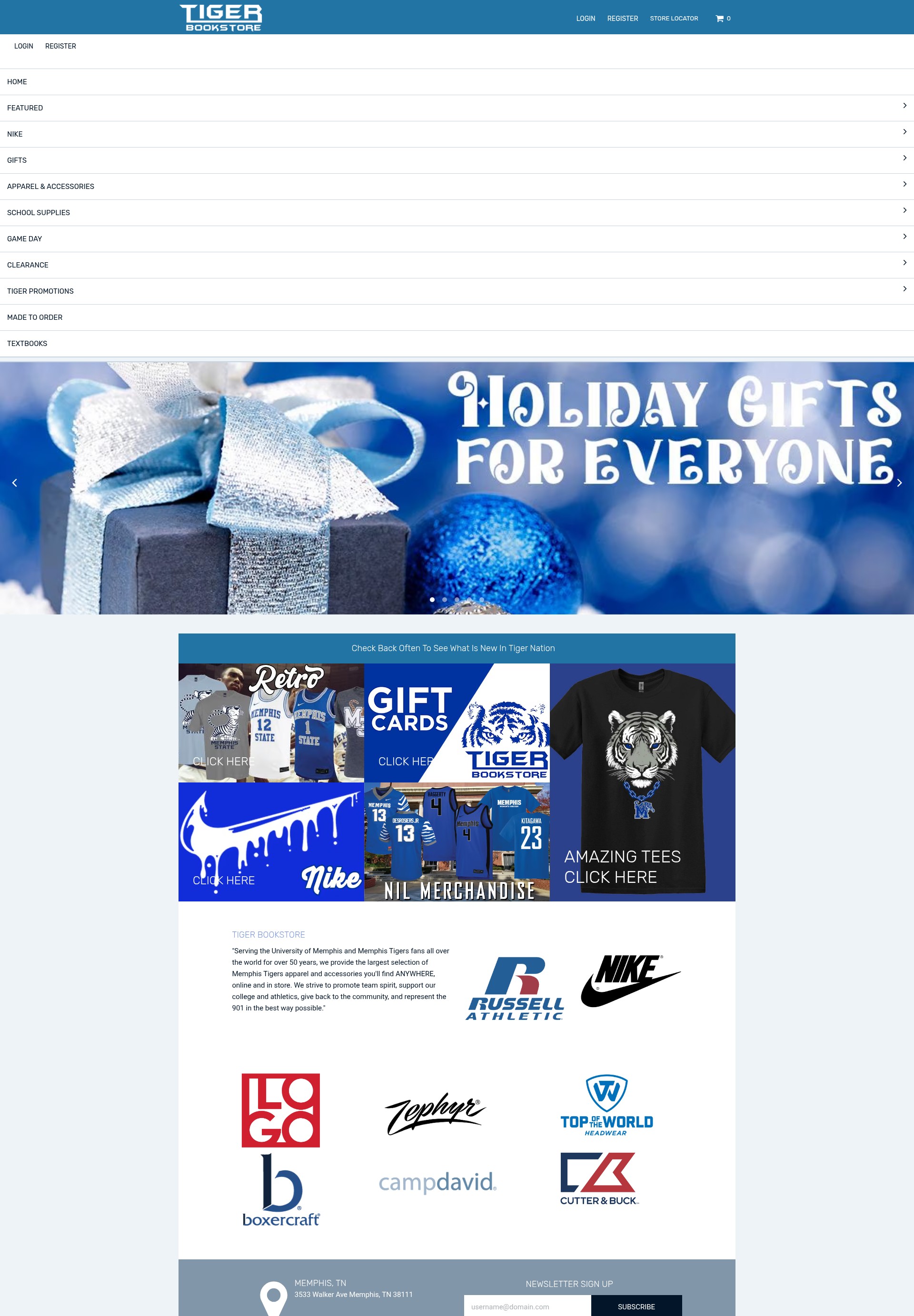 Screenshot of www.tigerbookstore.com