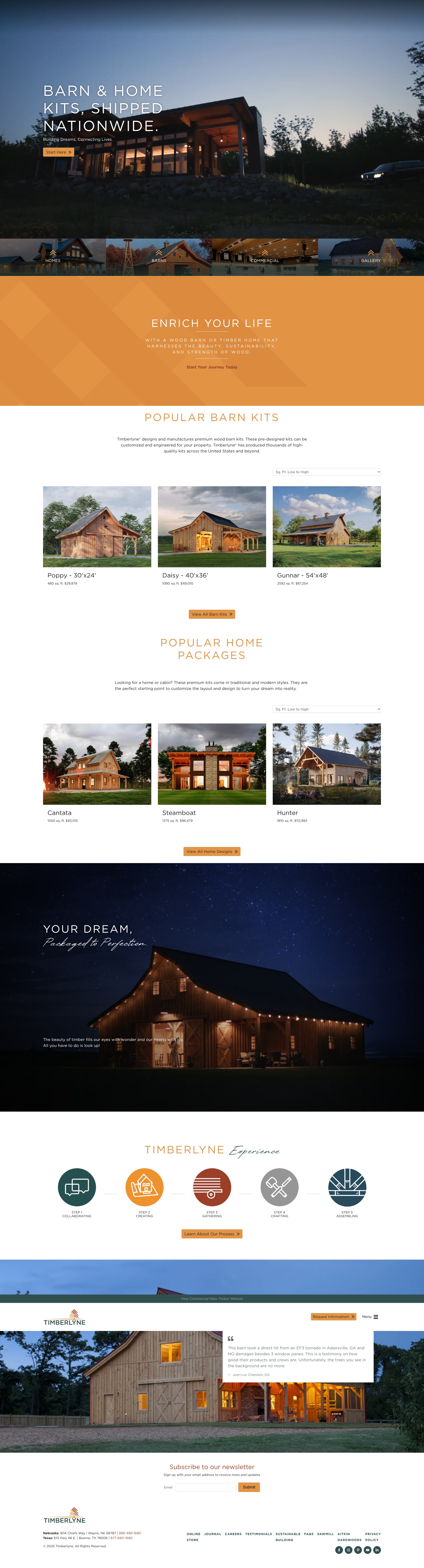 Screenshot of www.timberlyne.com