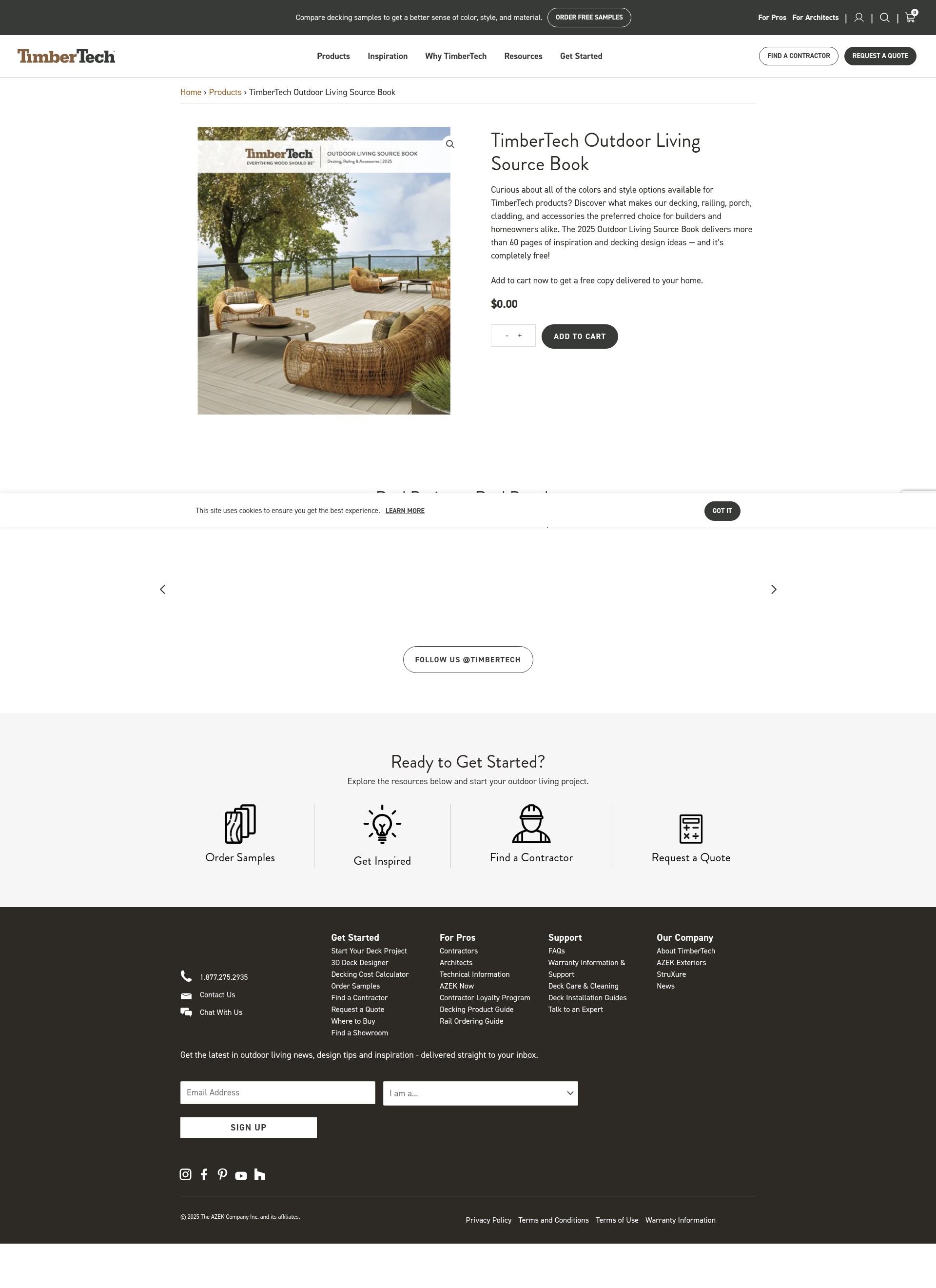 Screenshot of www.timbertech.com