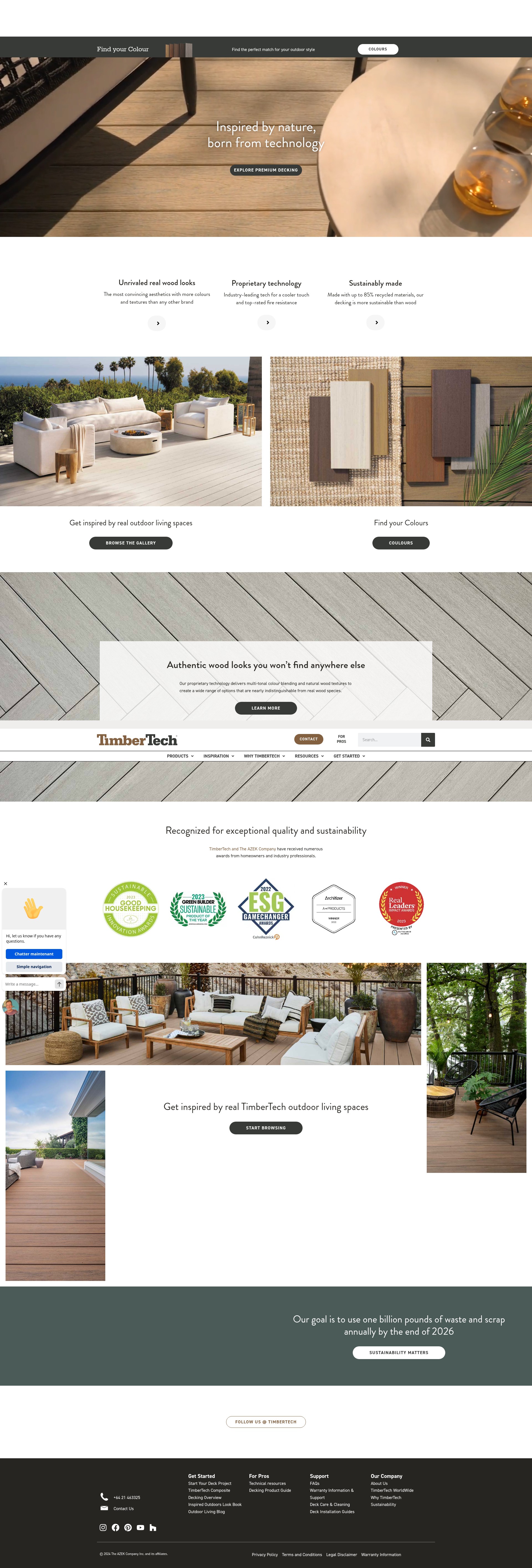 Screenshot of www.timbertech.nz