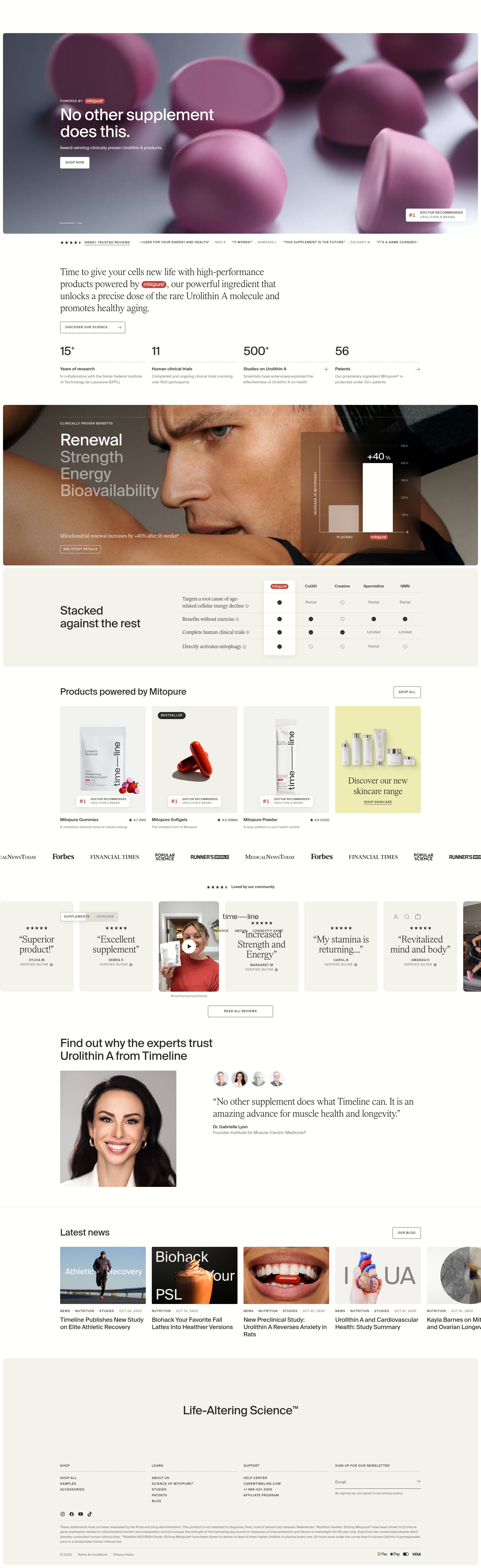 Screenshot of www.timeline.com