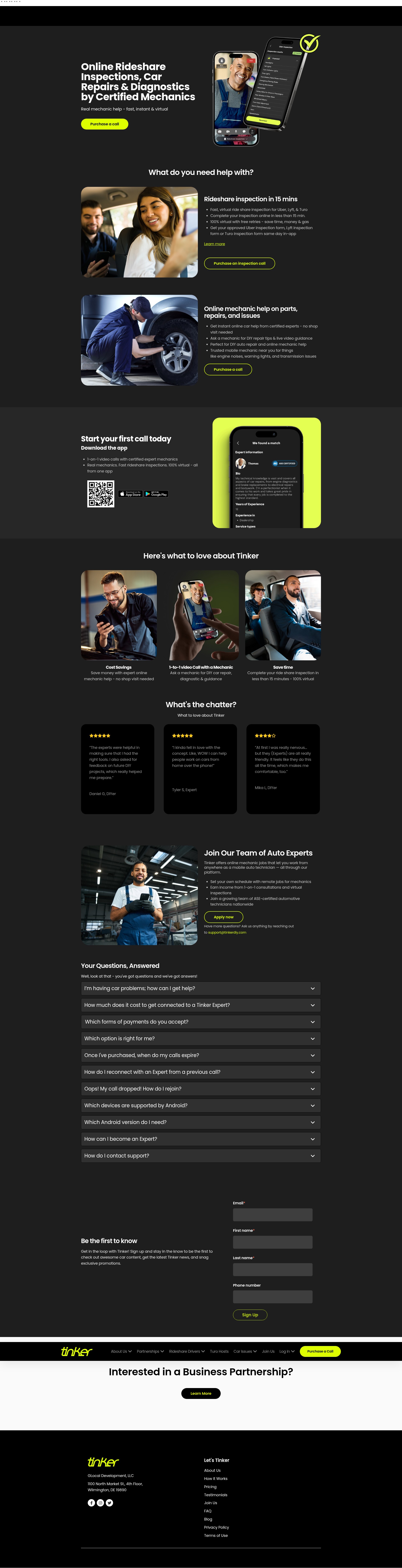 Screenshot of www.tinkerdiy.com