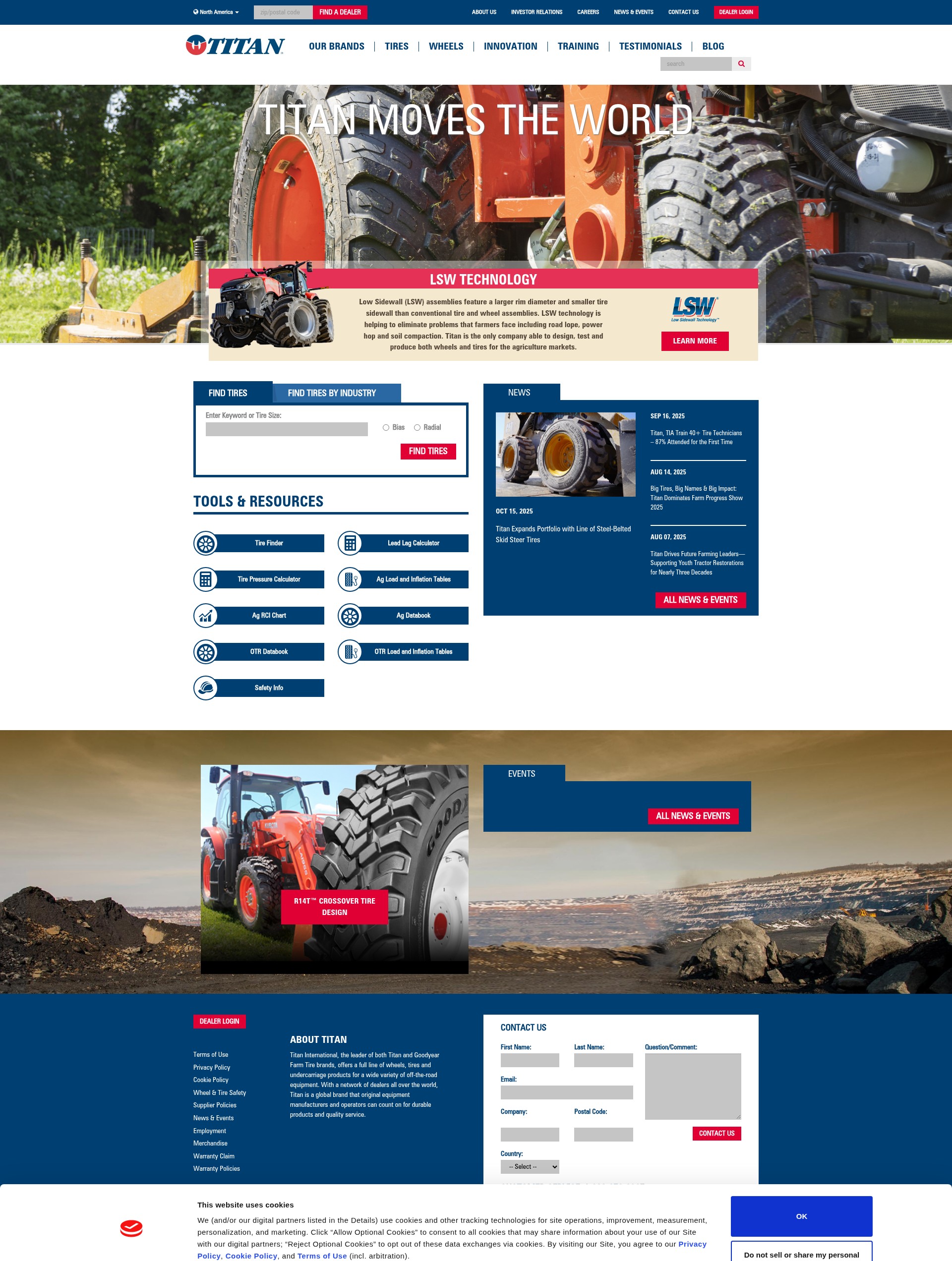 Screenshot of www.titan-intl.com