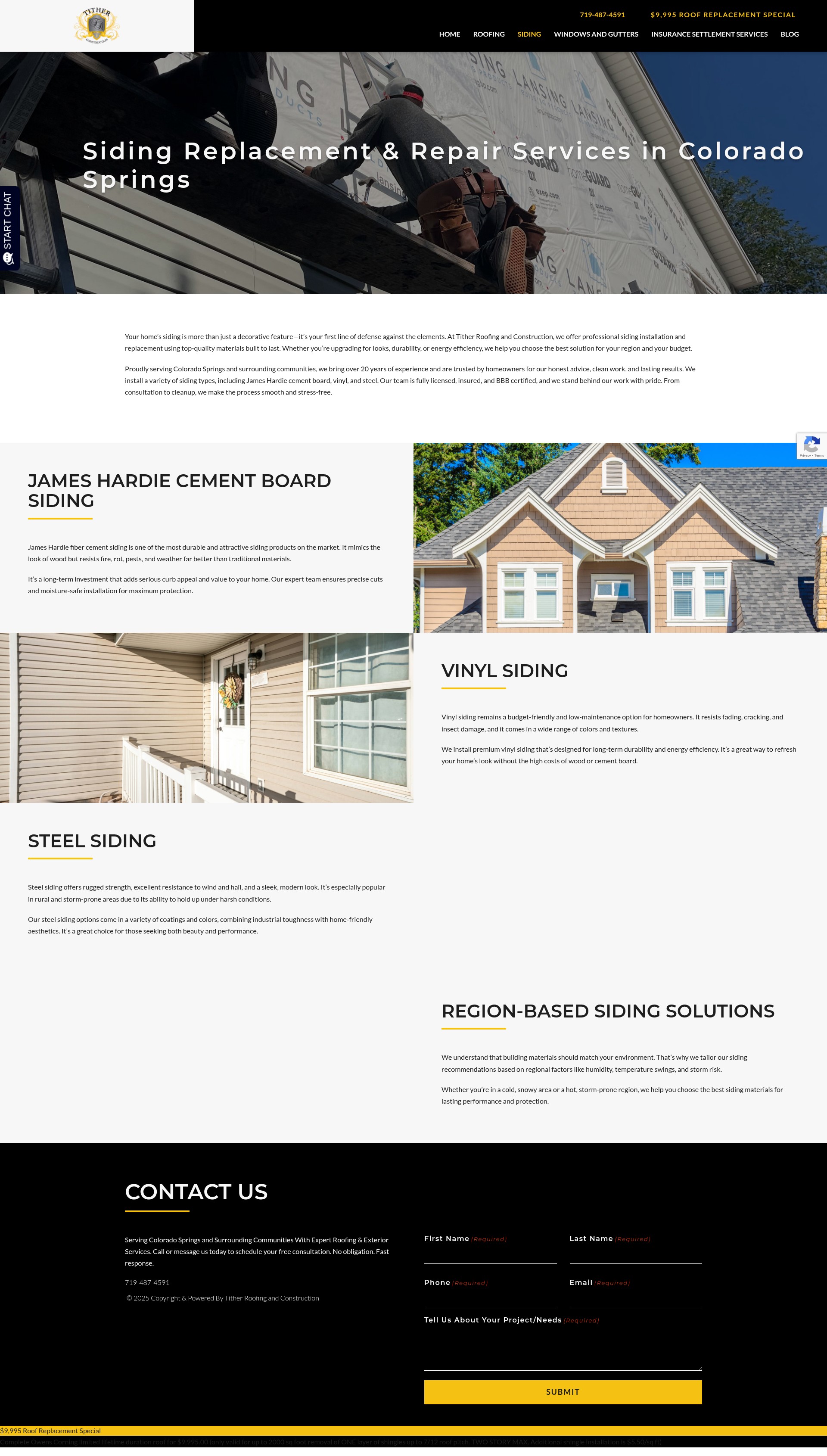 Screenshot of www.titherconstruction.com