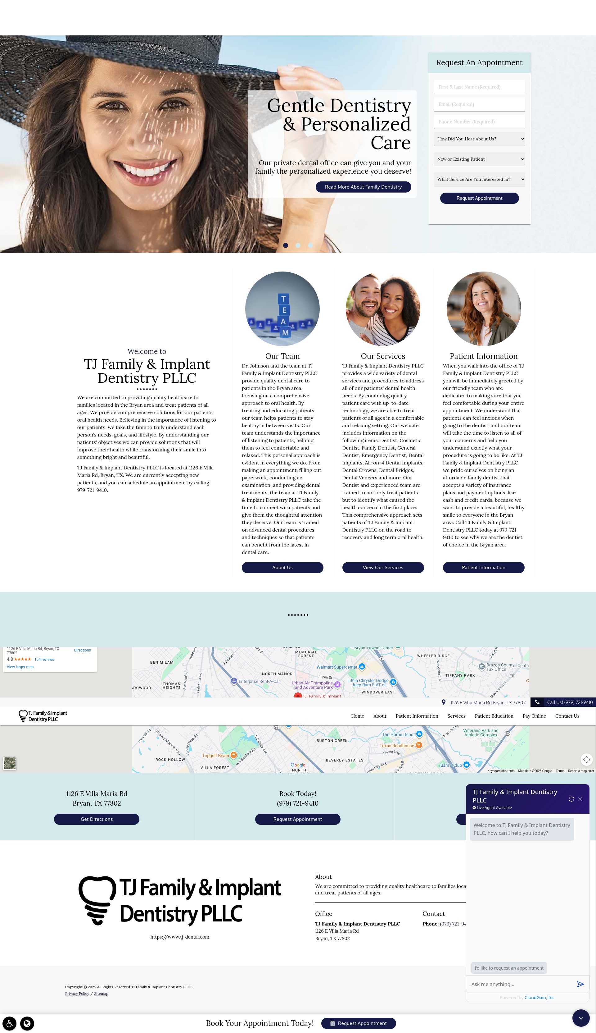 Screenshot of www.tj-dental.com