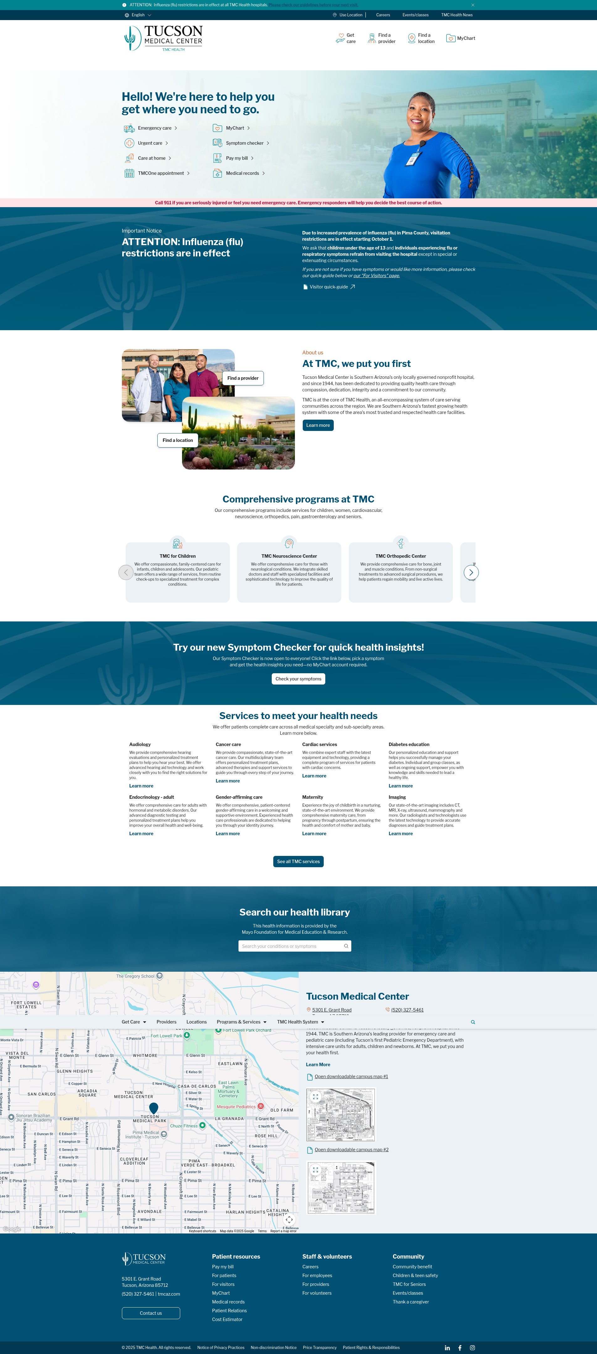 Screenshot of www.tmcaz.com