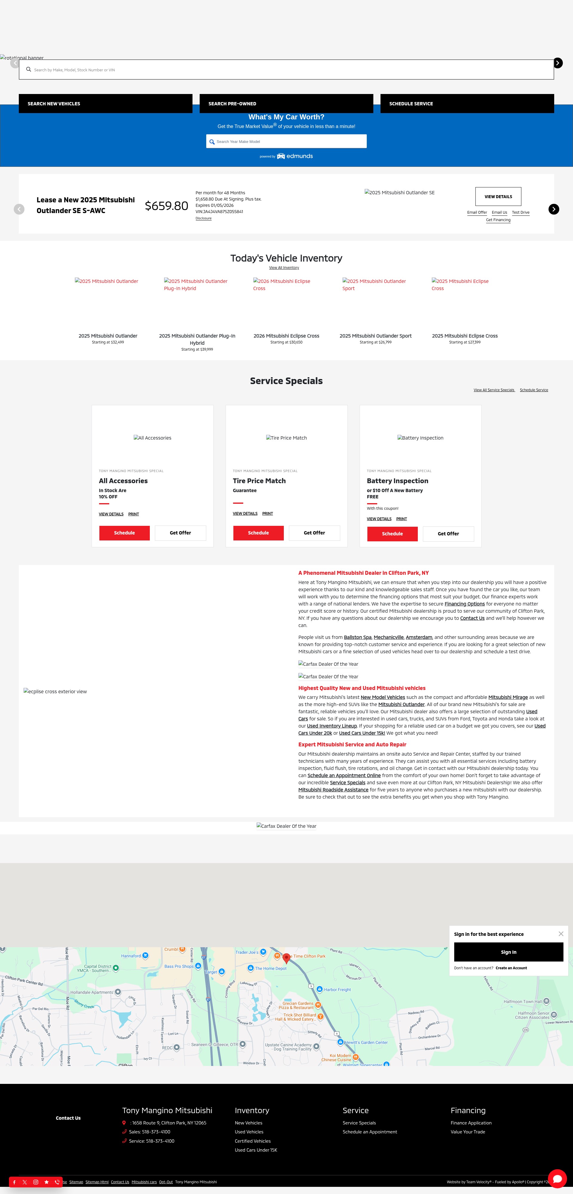 Screenshot of www.tmmitsubishi.com