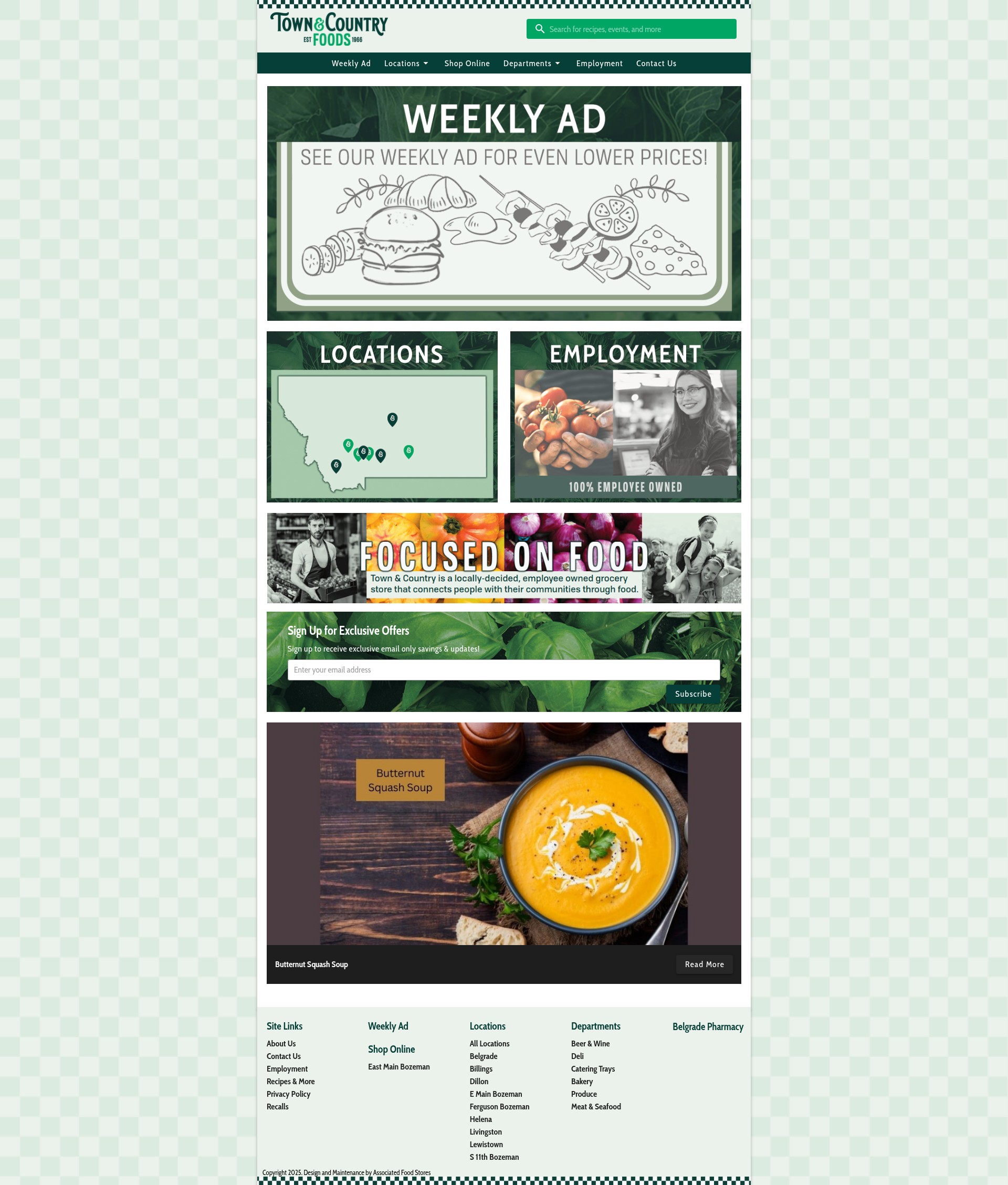 Screenshot of www.tncfoods.com