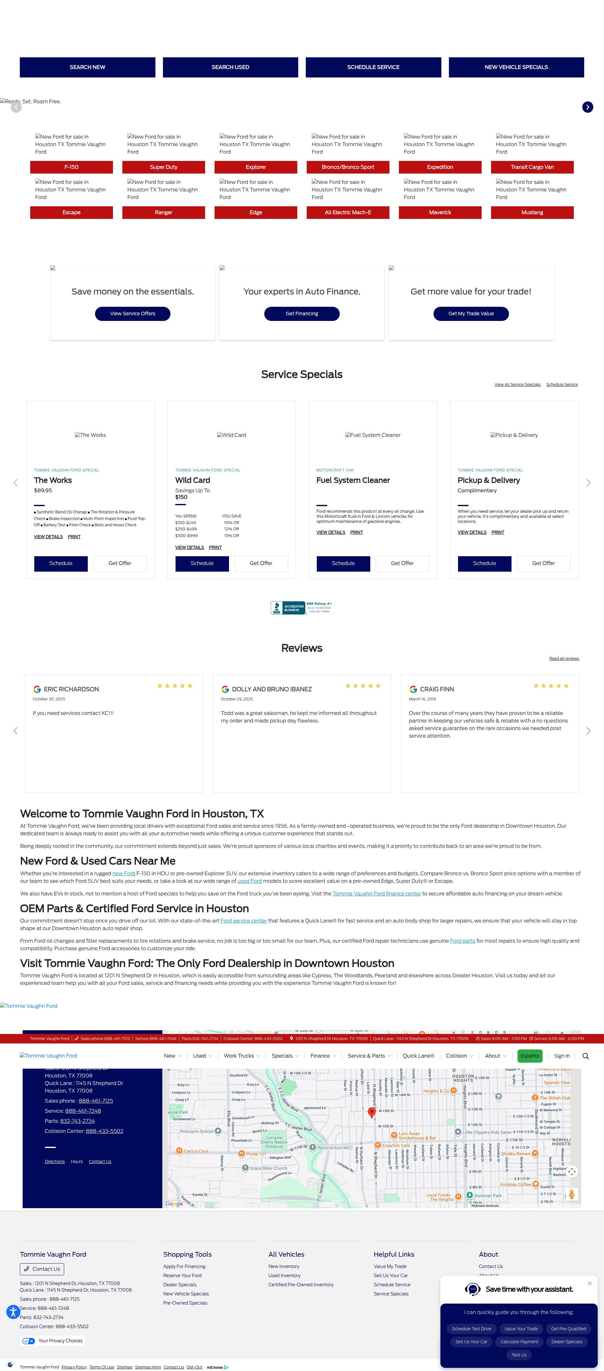 Screenshot of www.tommievaughnford.com