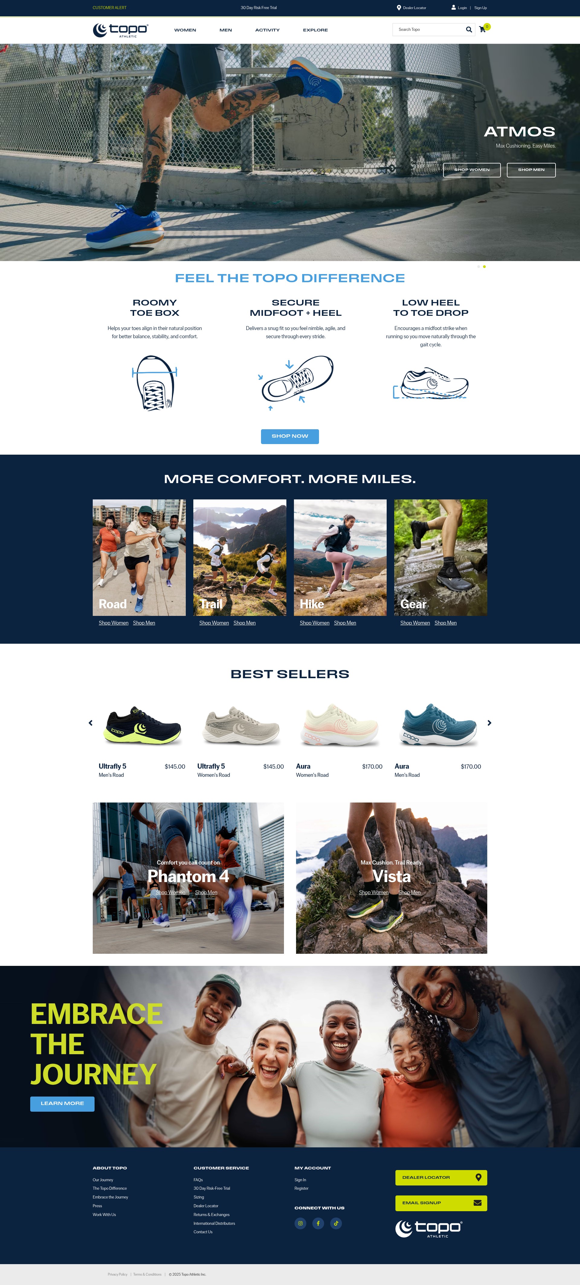 Screenshot of www.topoathletic.com