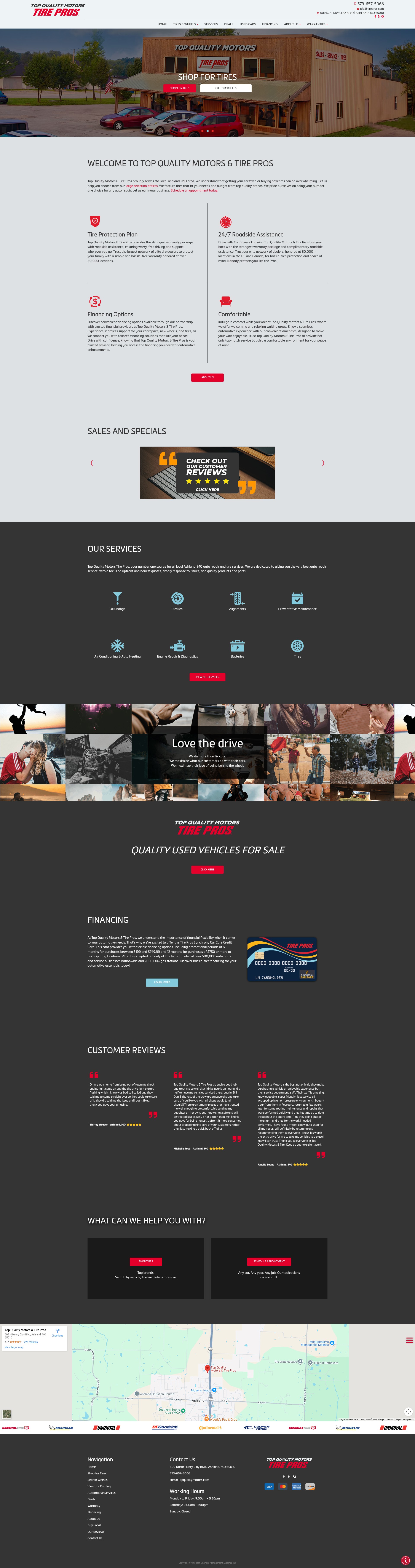 Screenshot of www.topqualitytirepros.com