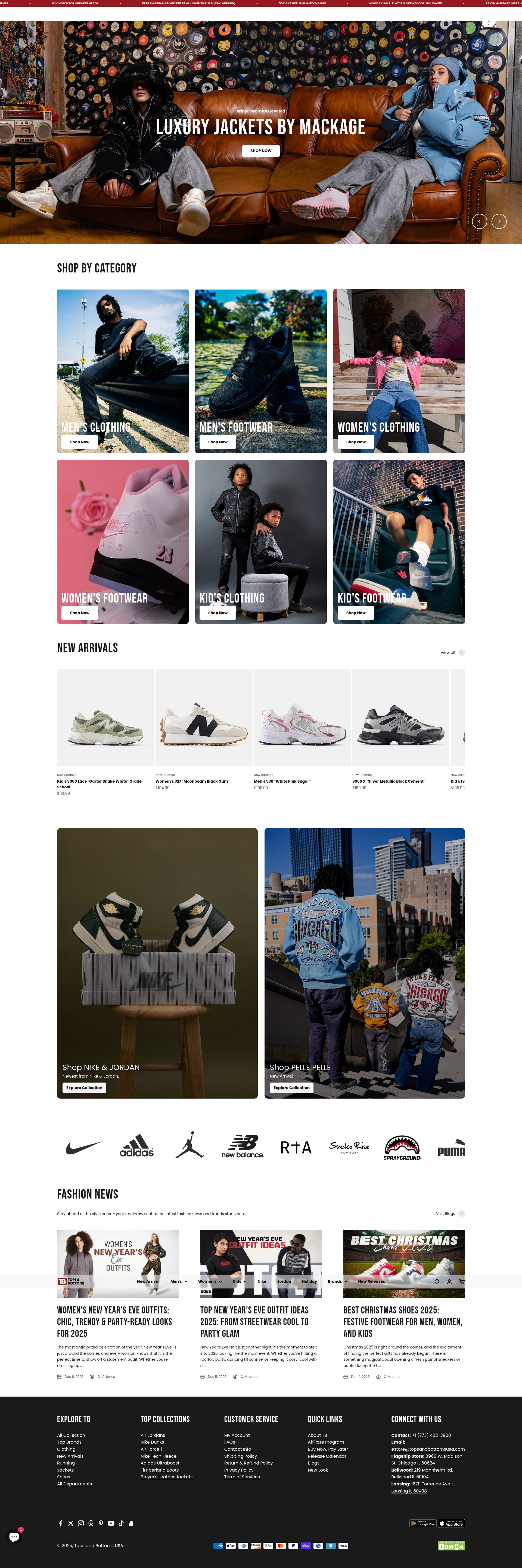 Screenshot of www.topsandbottomsusa.com