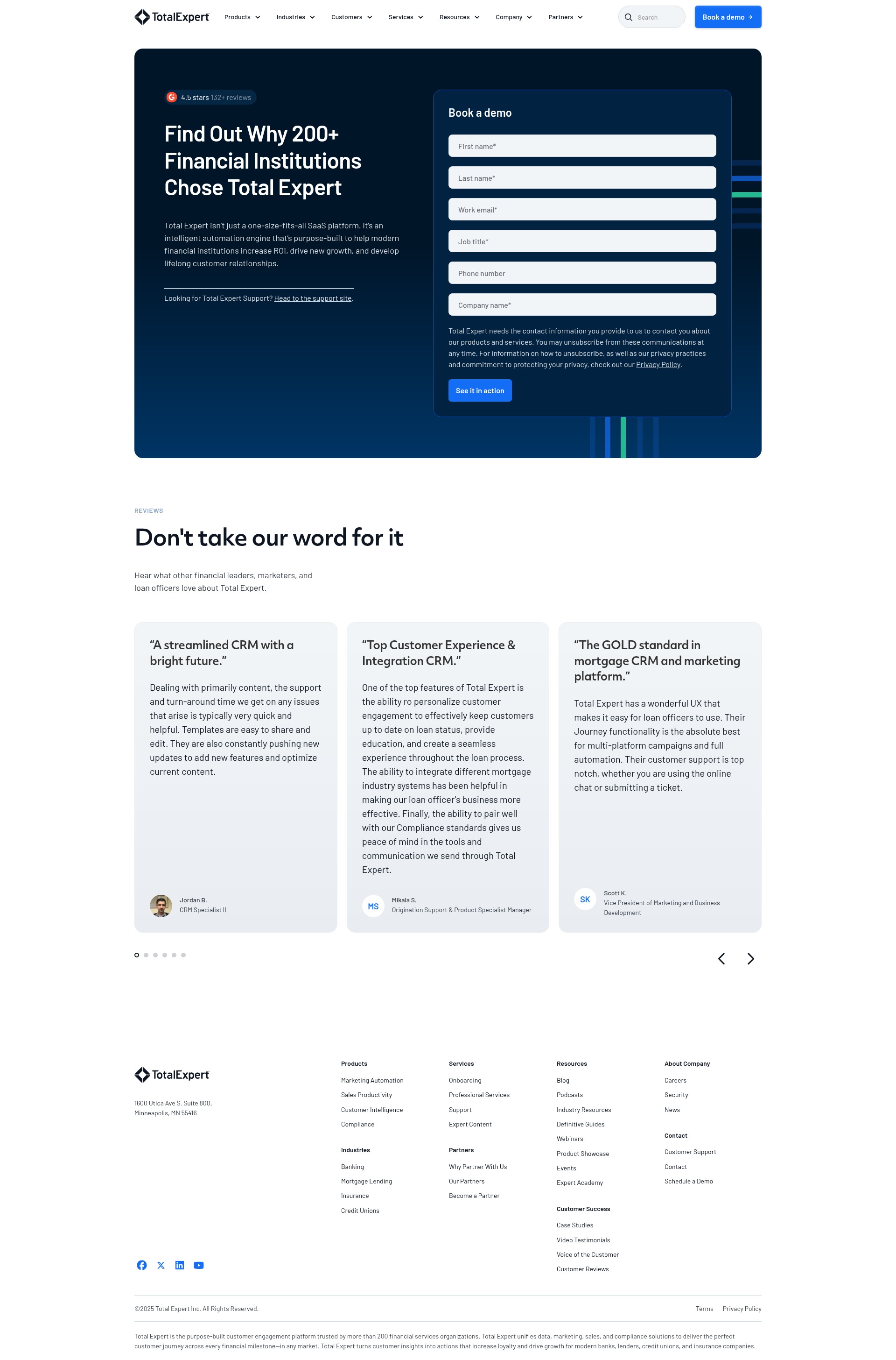 Screenshot of www.totalexpert.com