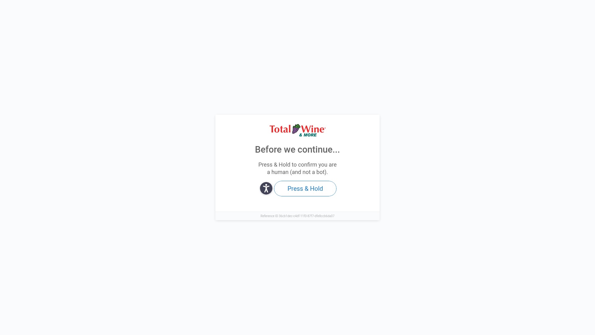 Screenshot of www.totalwine.com