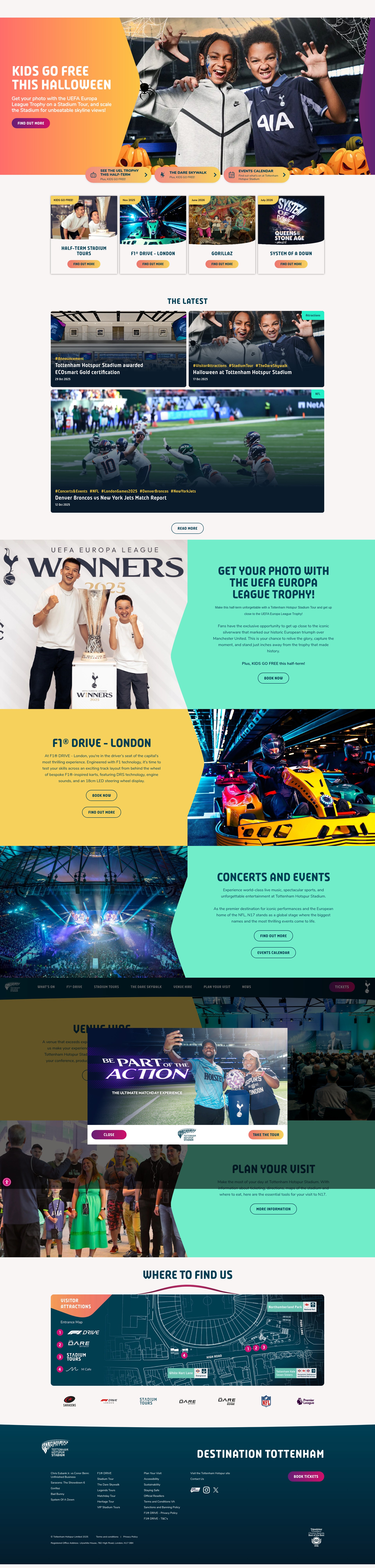Screenshot of www.tottenhamhotspurstadium.com