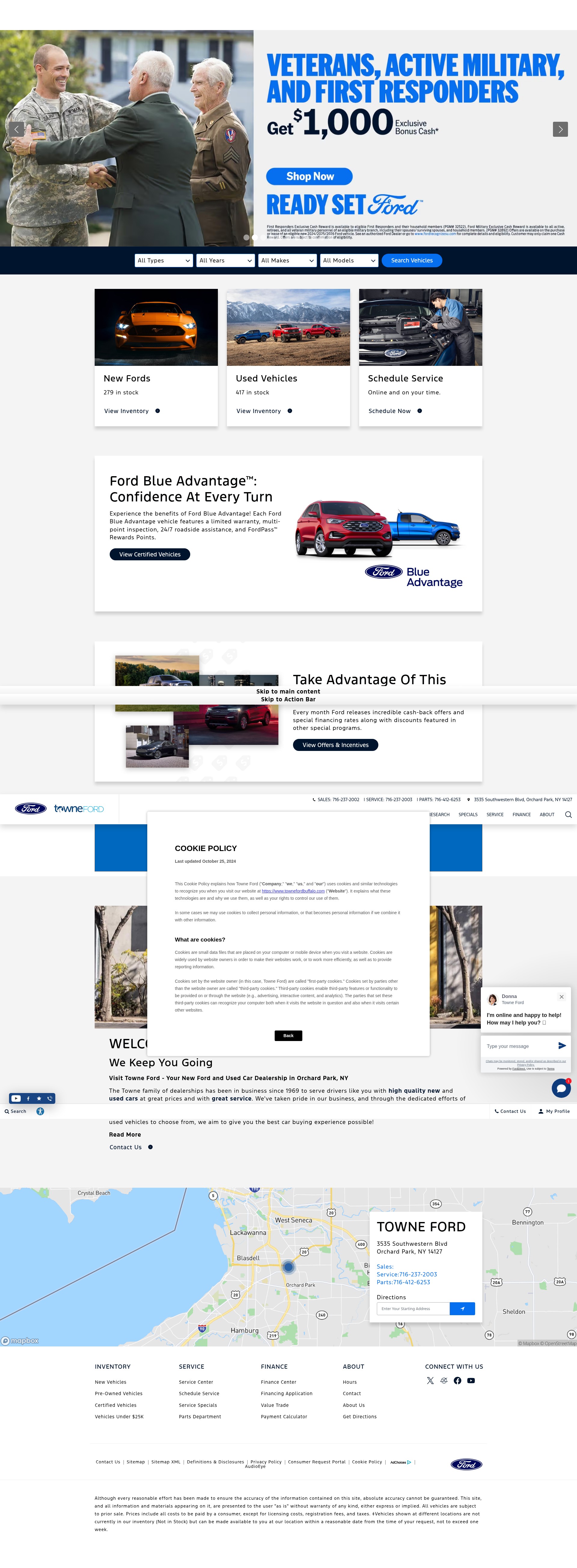 Screenshot of www.townefordbuffalo.com