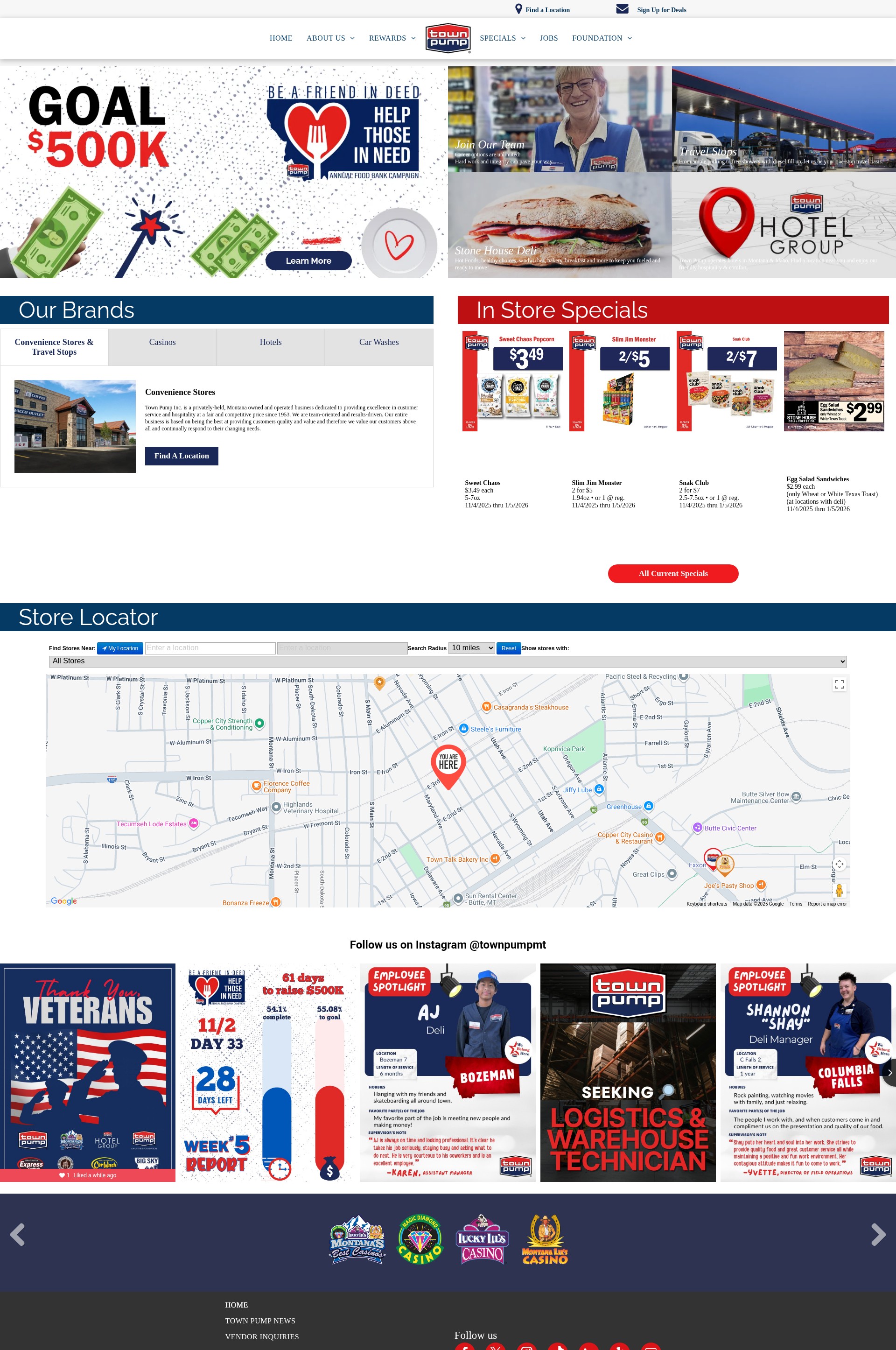 Screenshot of www.townpump.com