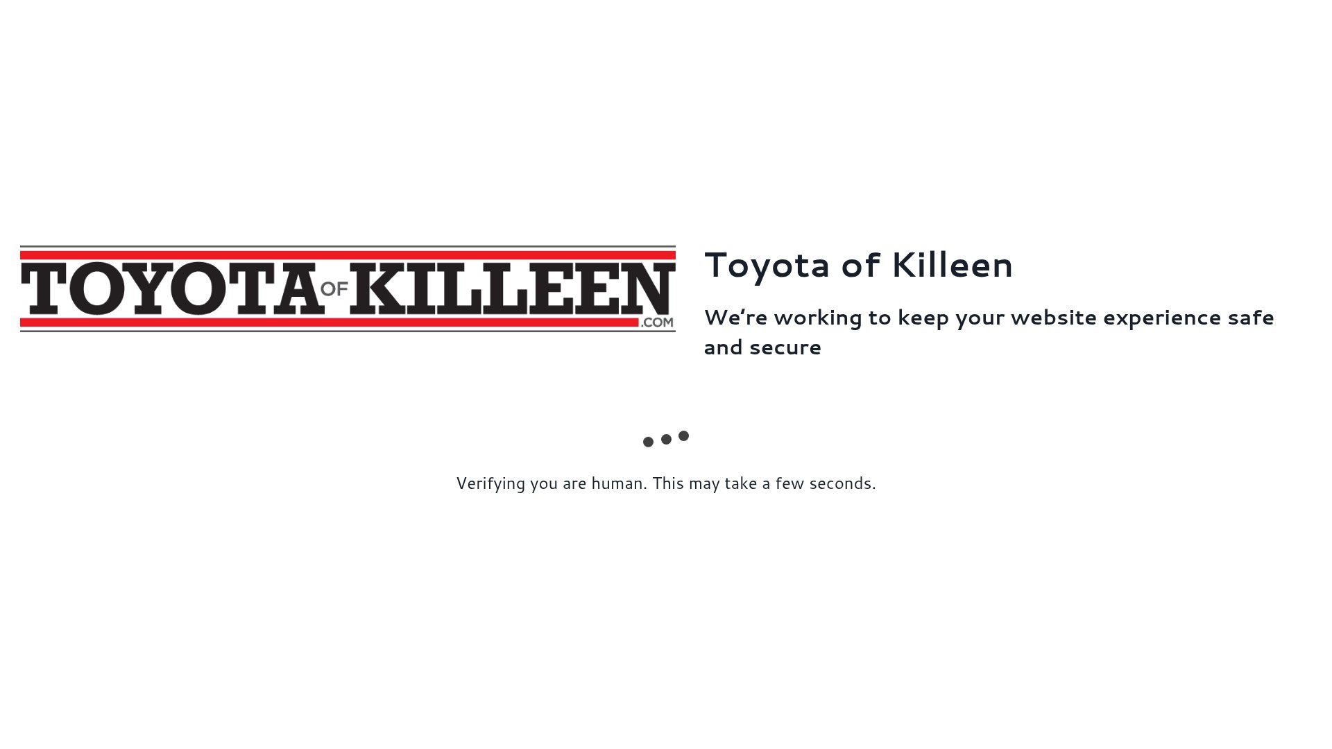 Screenshot of www.toyotaofkilleen.com