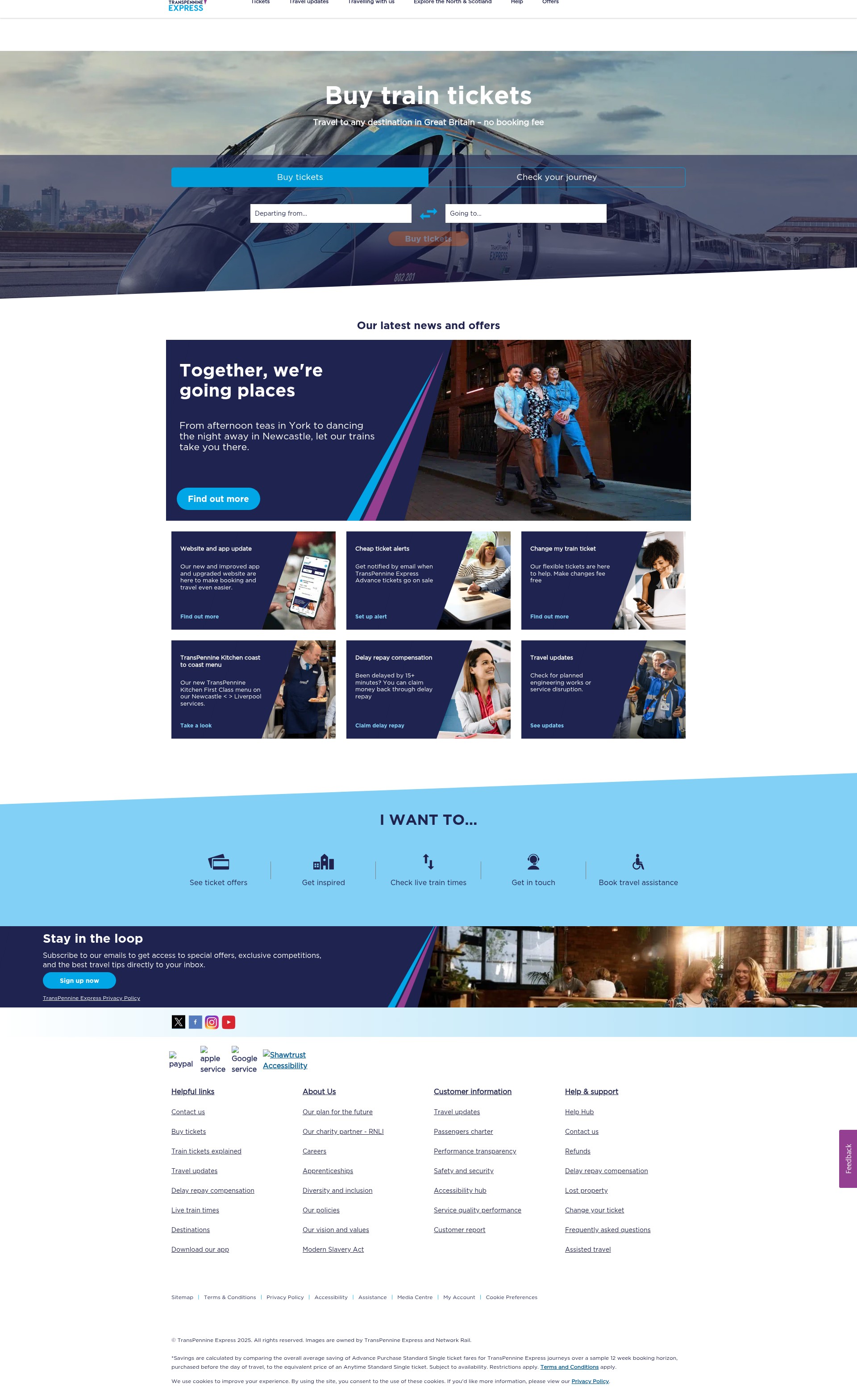 Screenshot of www.tpexpress.co.uk