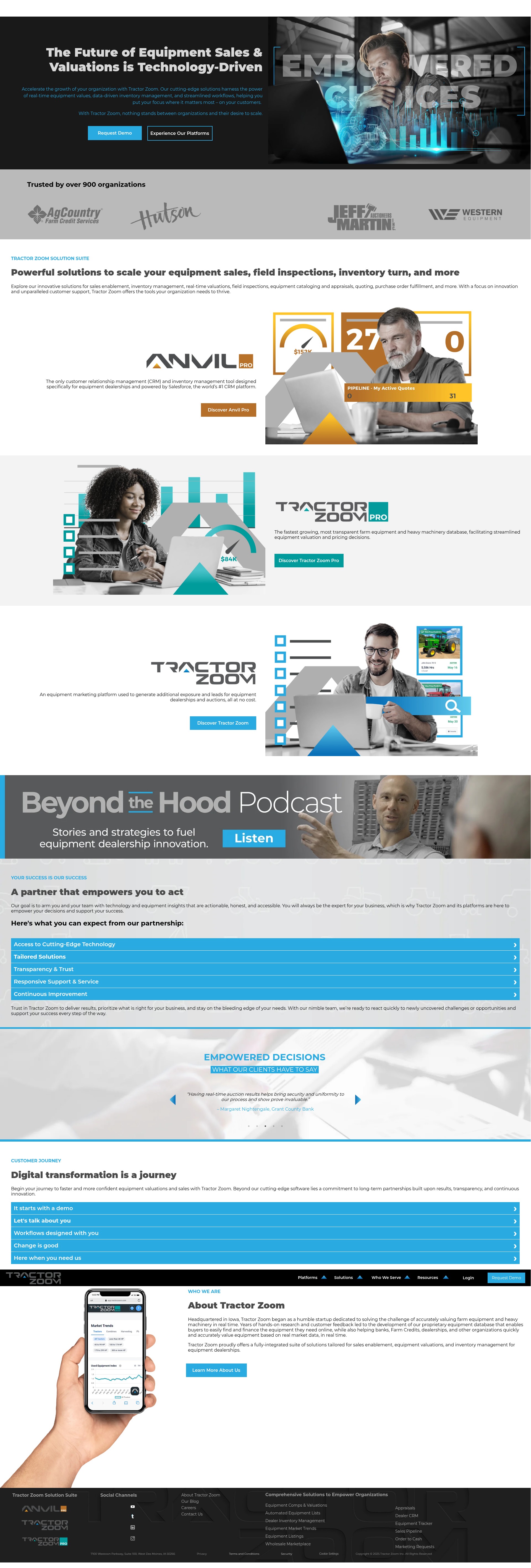 Screenshot of www.tractorzoompro.com
