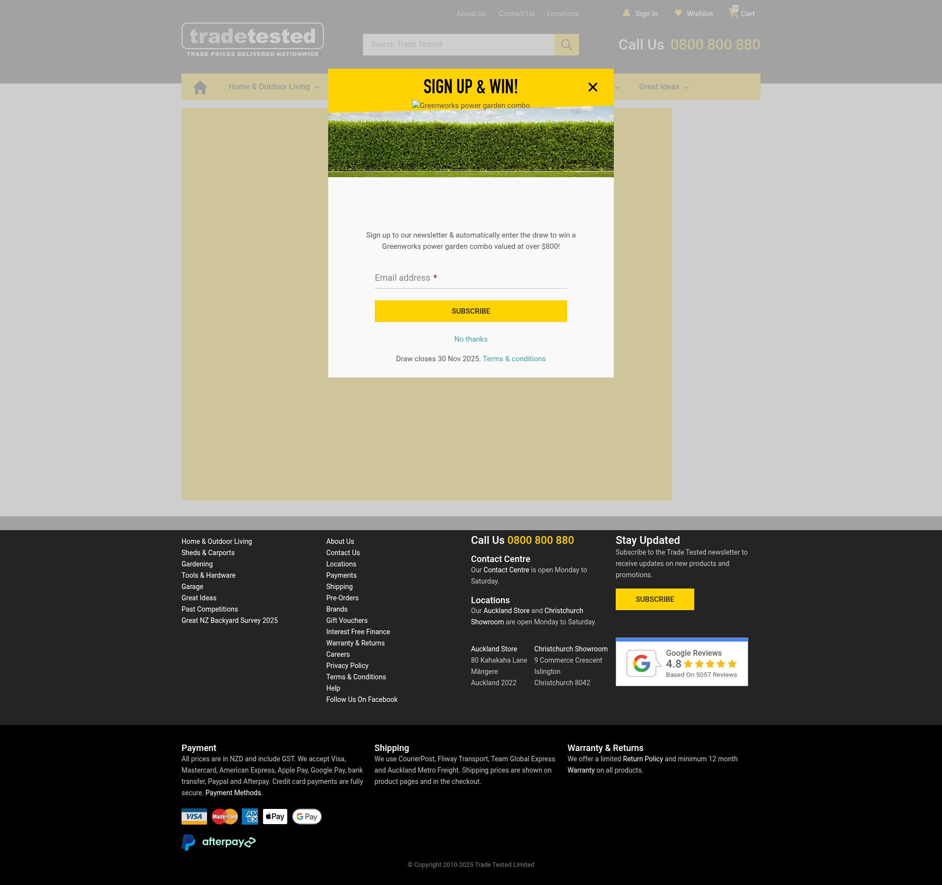 Screenshot of www.tradetested.co.nz