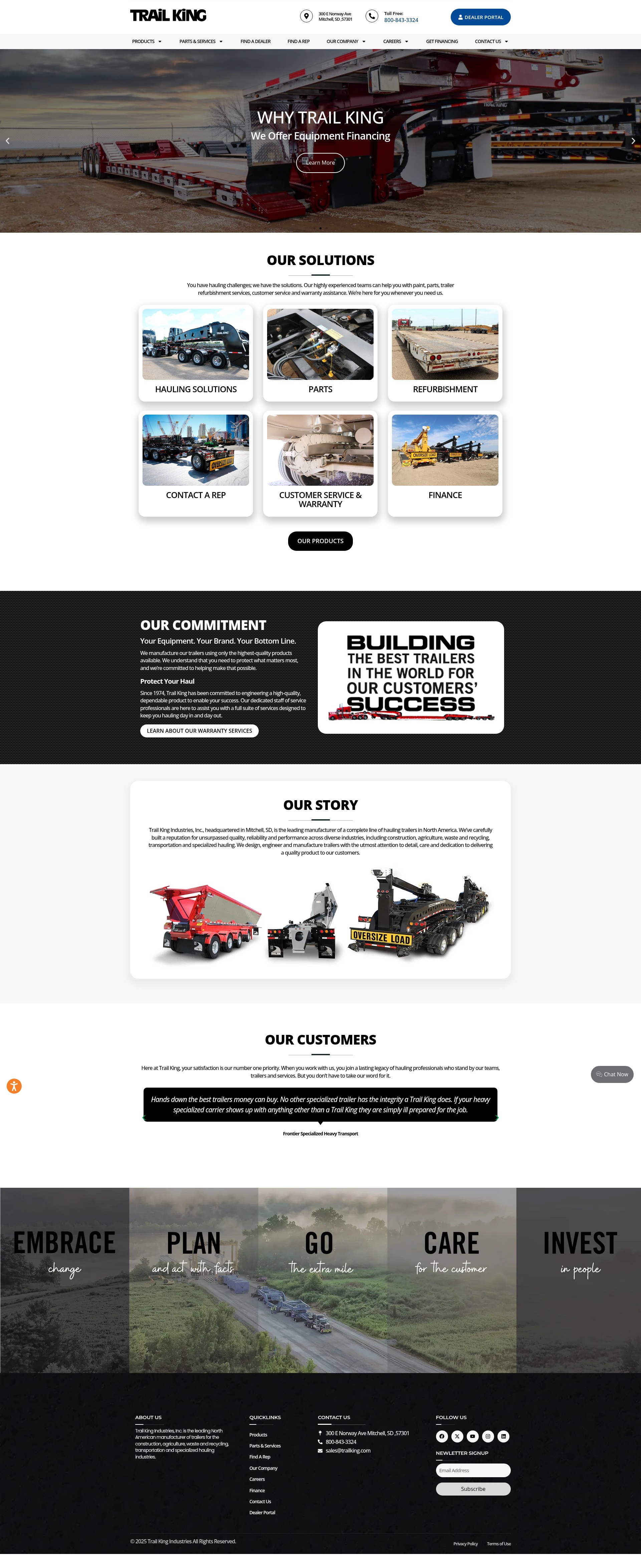 Screenshot of www.trailking.com