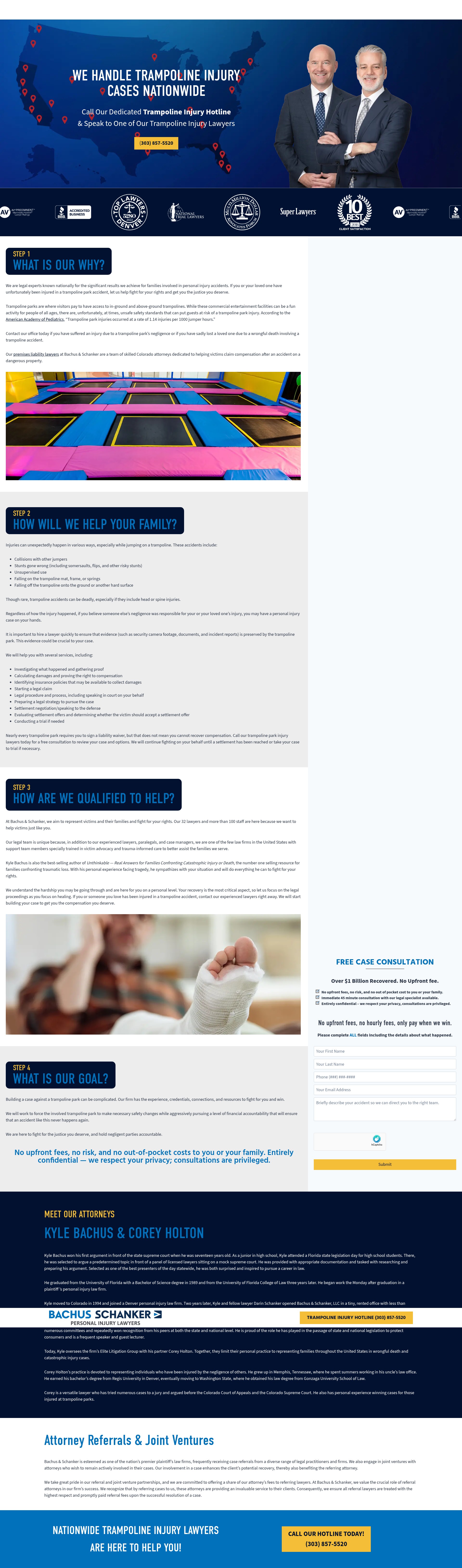 Screenshot of www.trampoline-injury.com