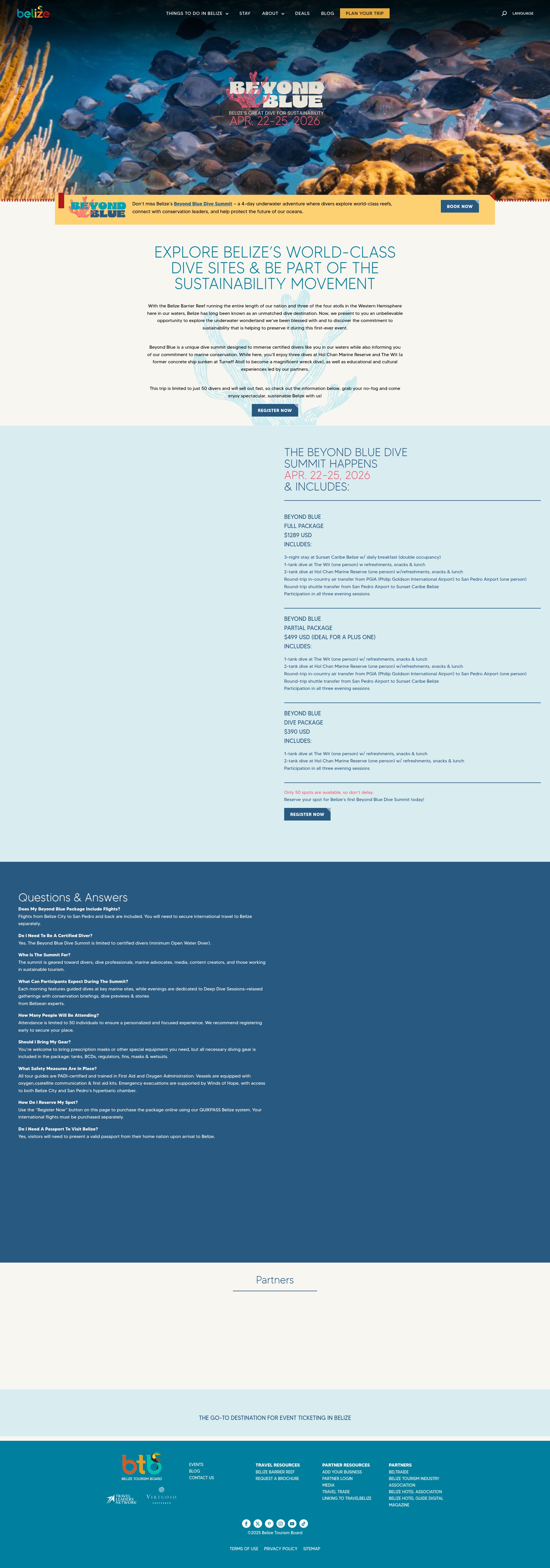 Screenshot of www.travelbelize.org