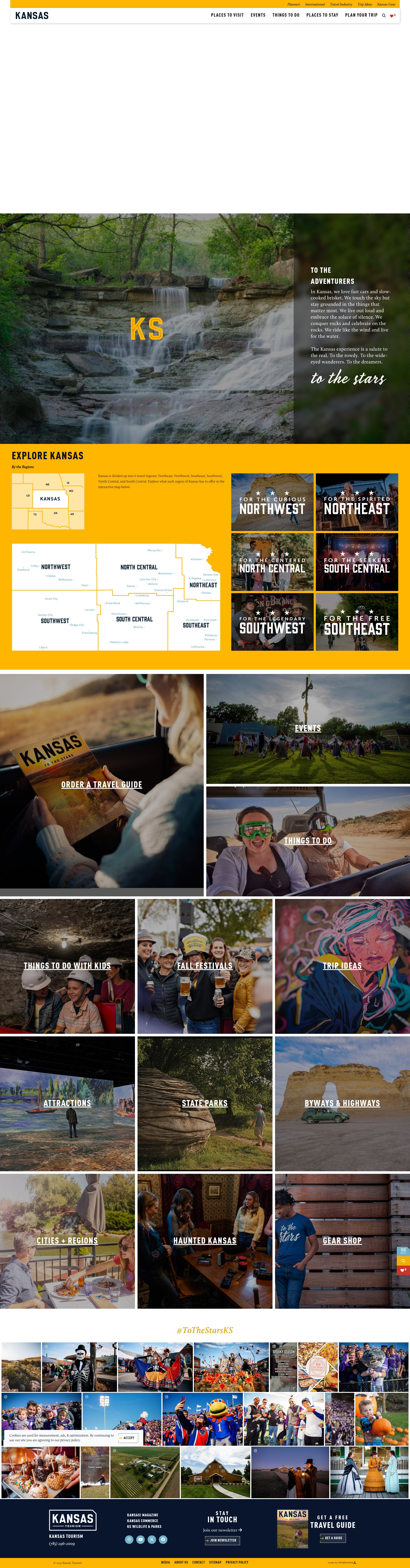 Screenshot of www.travelks.com