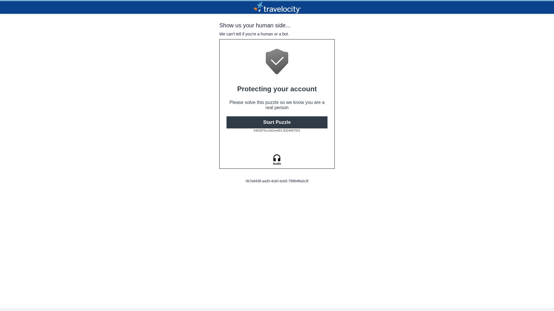 Screenshot of www.travelocity.com