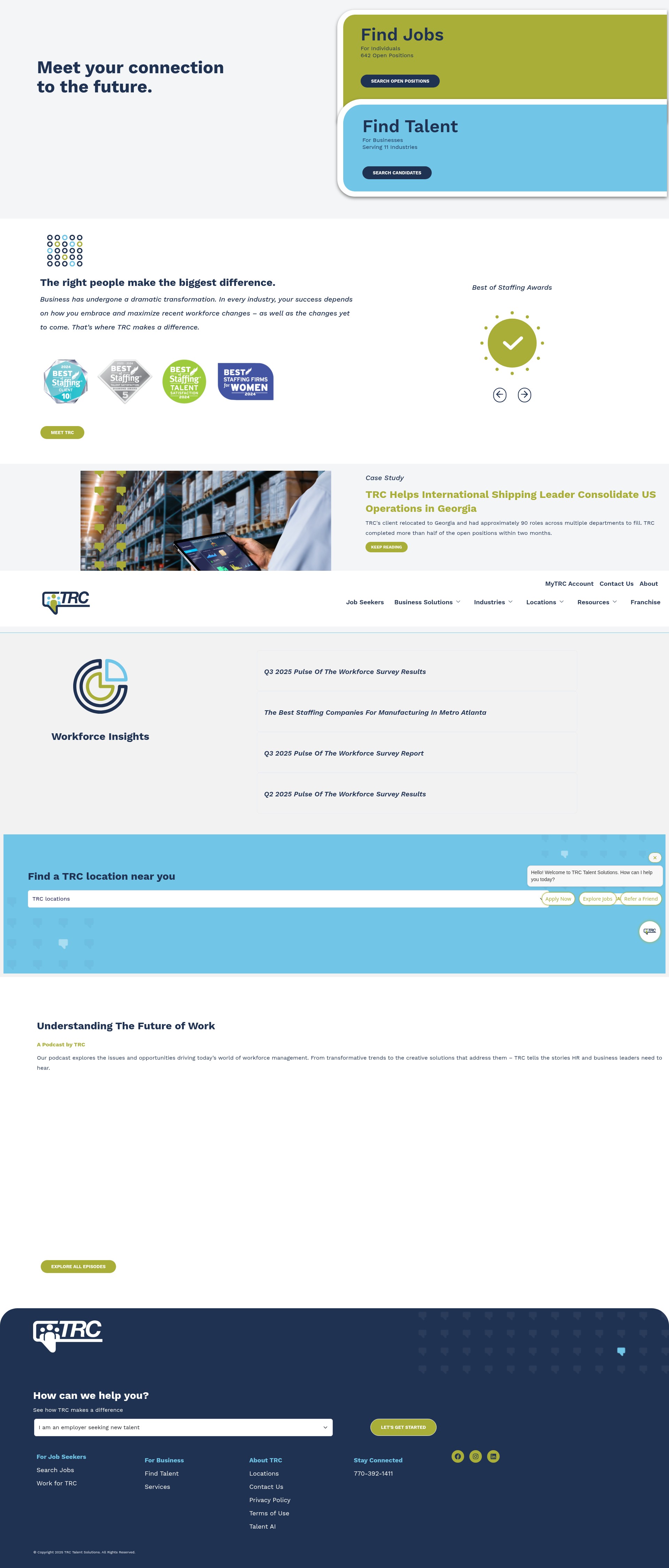 Screenshot of www.trctalent.com