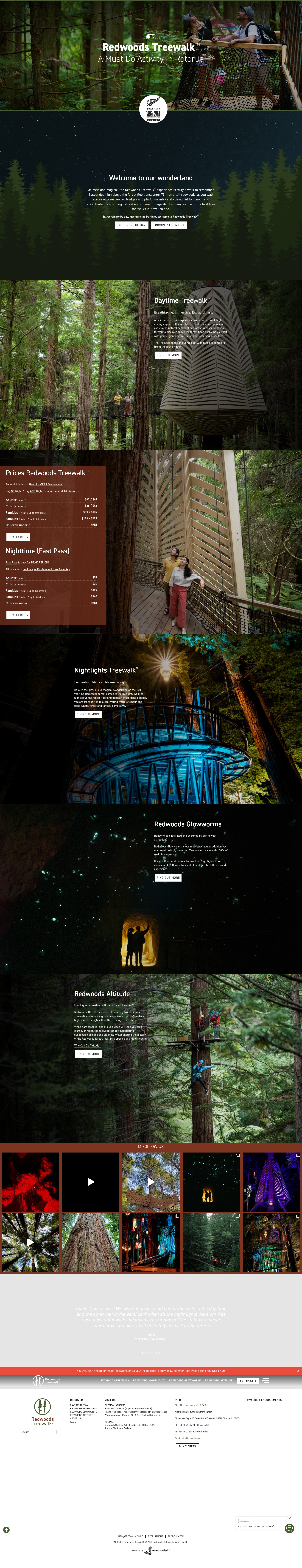 Screenshot of www.treewalk.co.nz