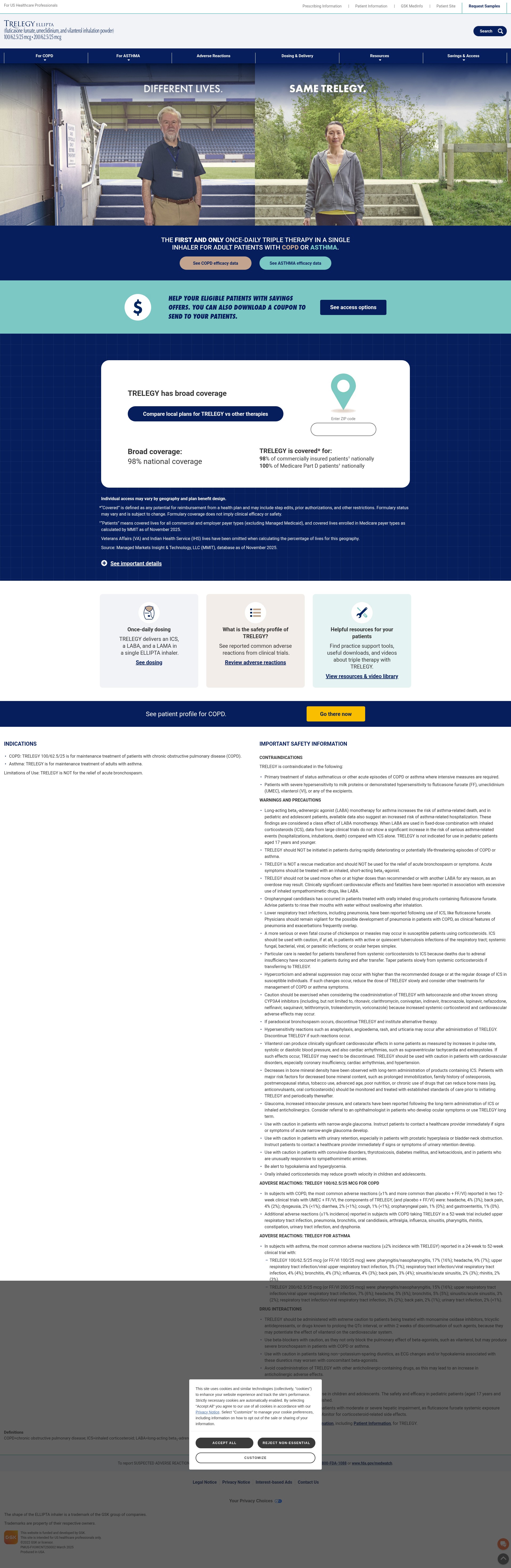 Screenshot of www.trelegyhcp.com