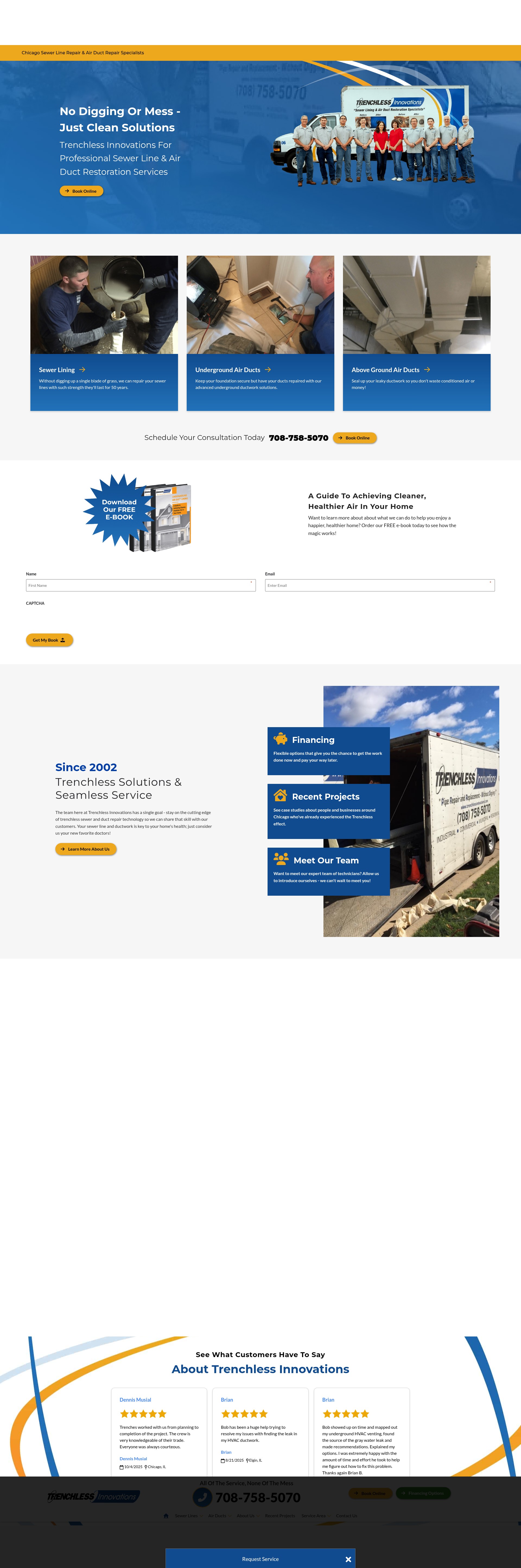 Screenshot of www.trenchlessinnovations.com