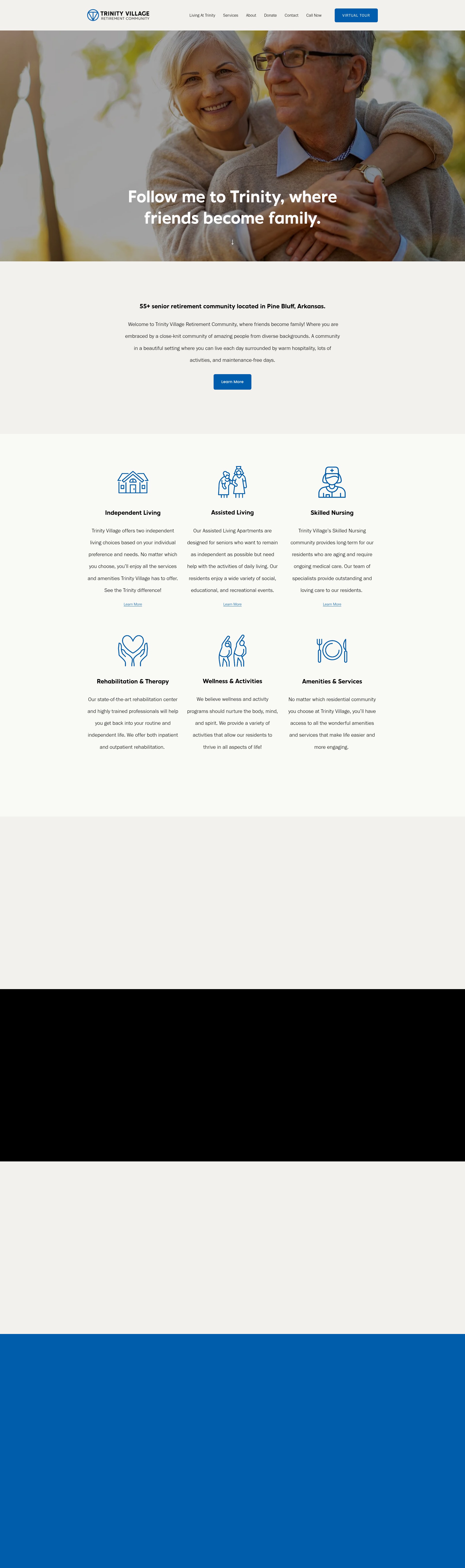 Screenshot of www.trinityvillageretirement.com