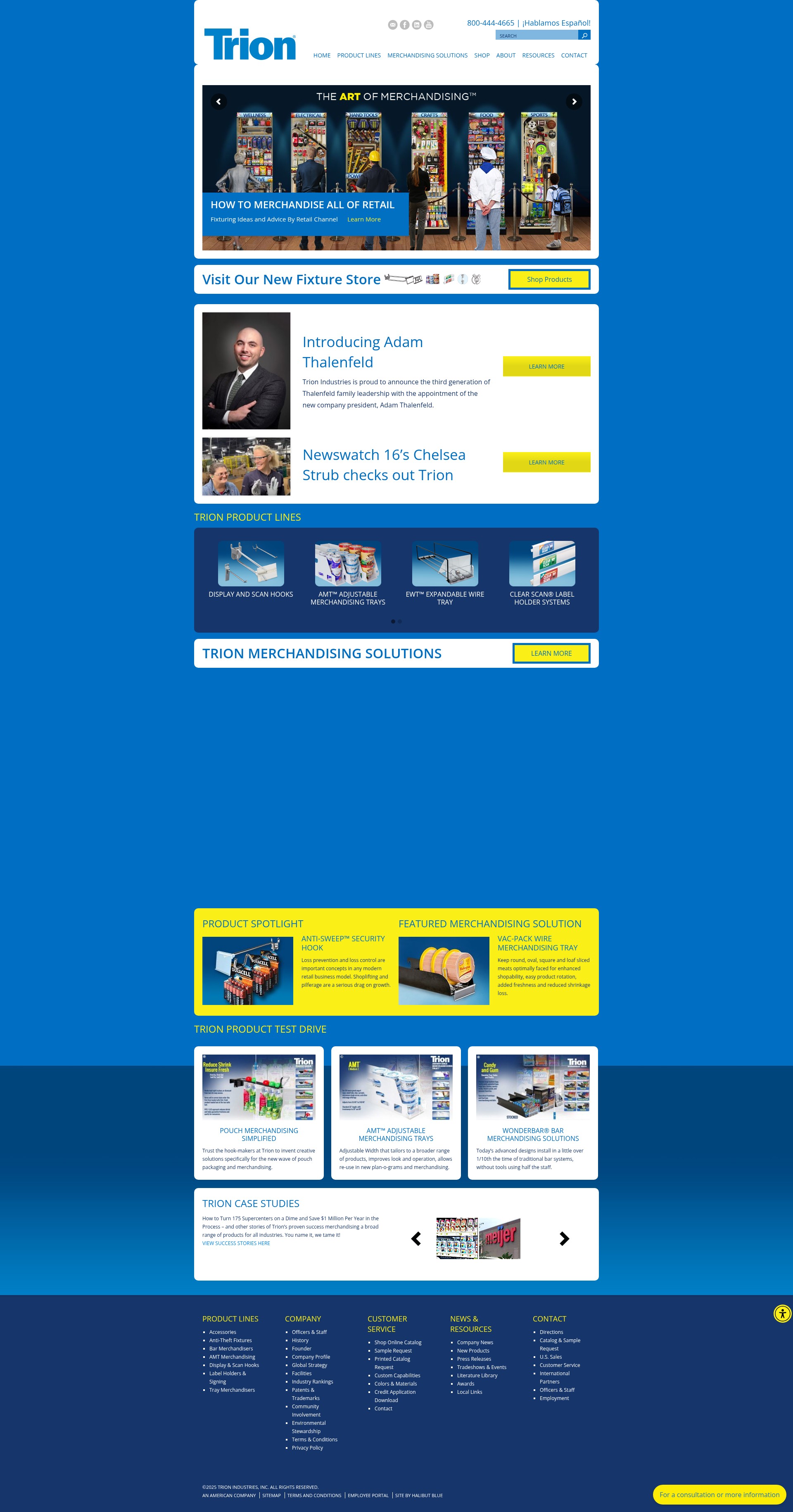 Screenshot of www.triononline.com