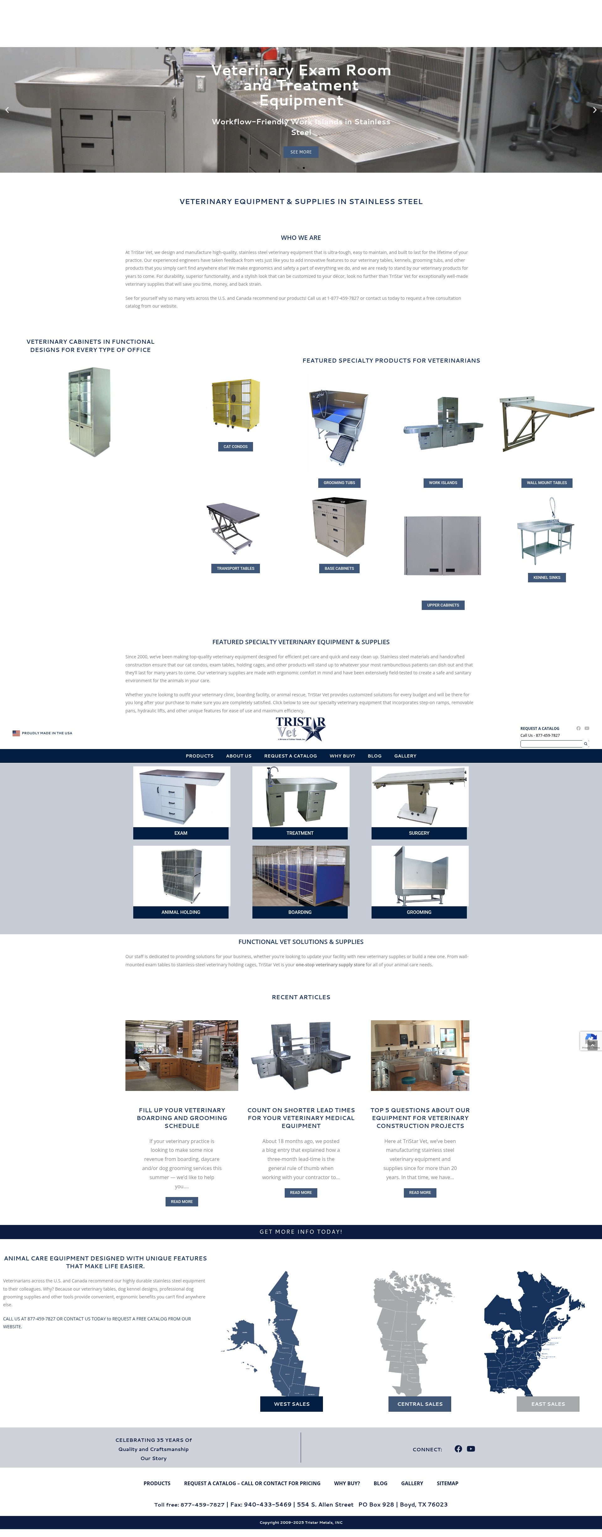 Screenshot of www.tristarvet.com