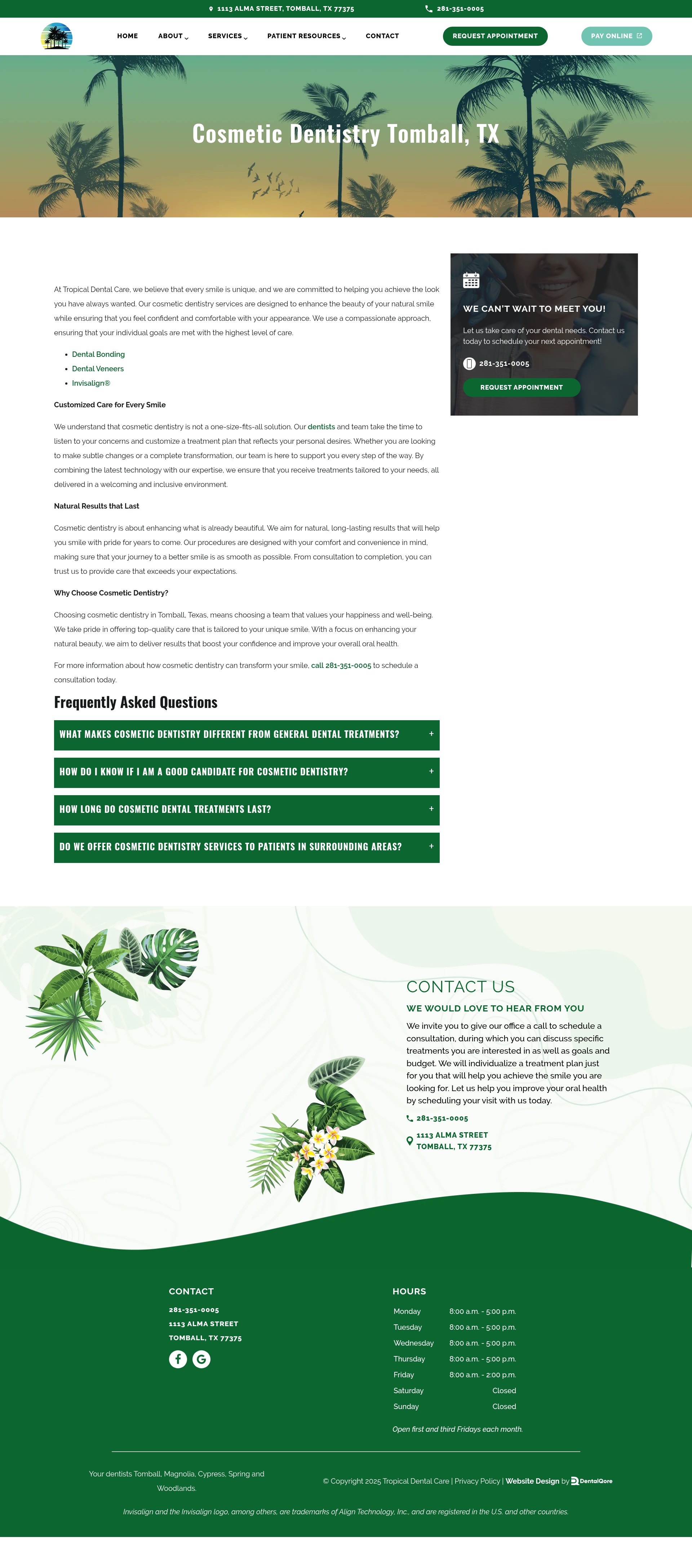 Screenshot of www.tropicaldentist.com