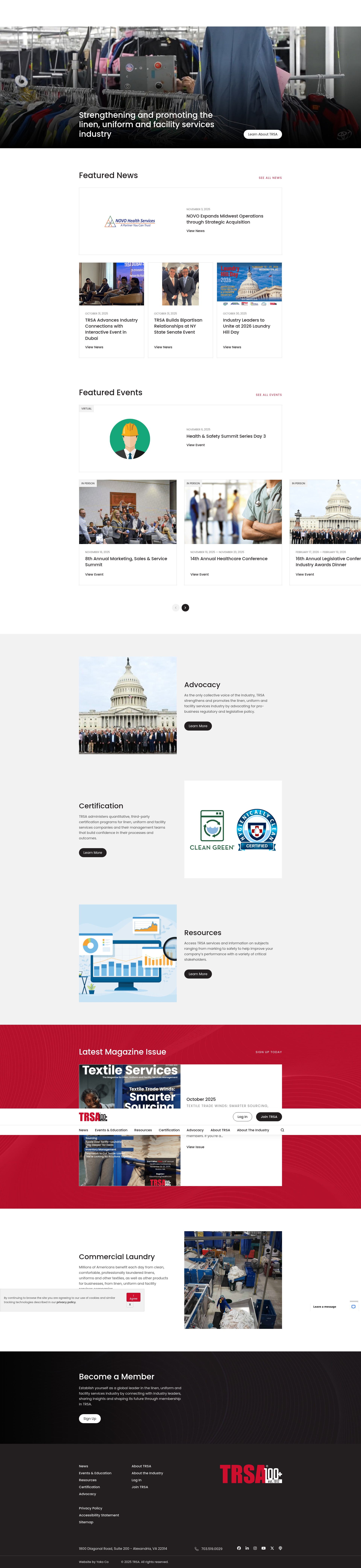 Screenshot of www.trsa.org