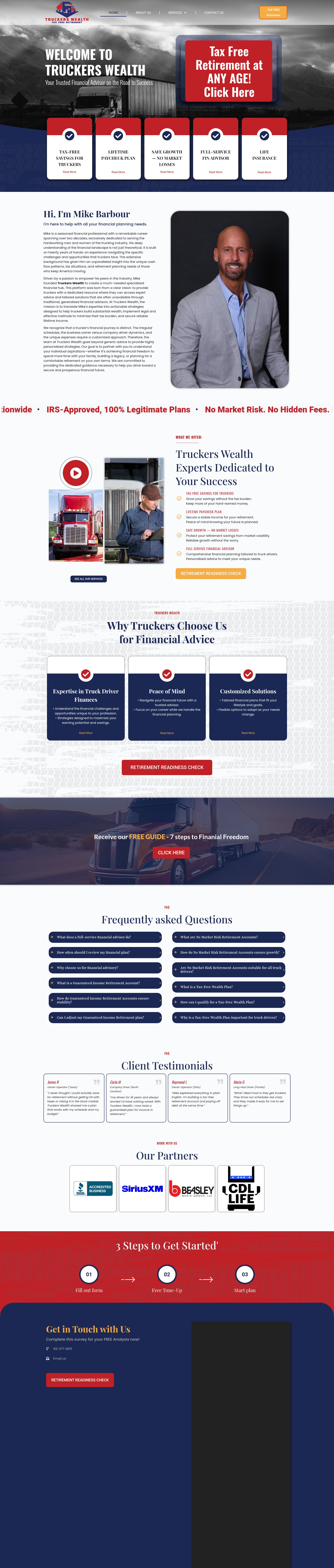 Screenshot of www.truckers-wealth.com