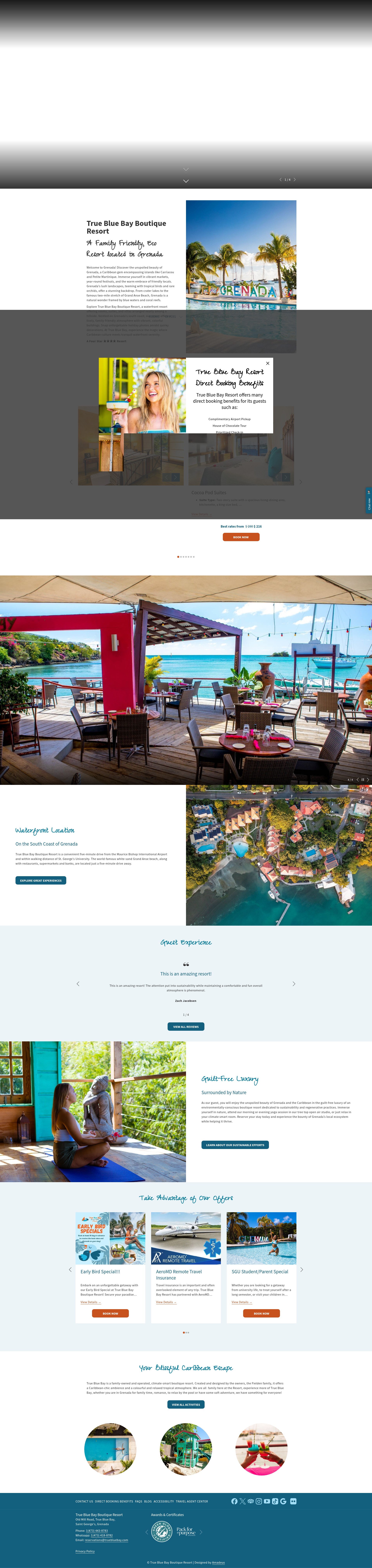 Screenshot of www.truebluebay.com